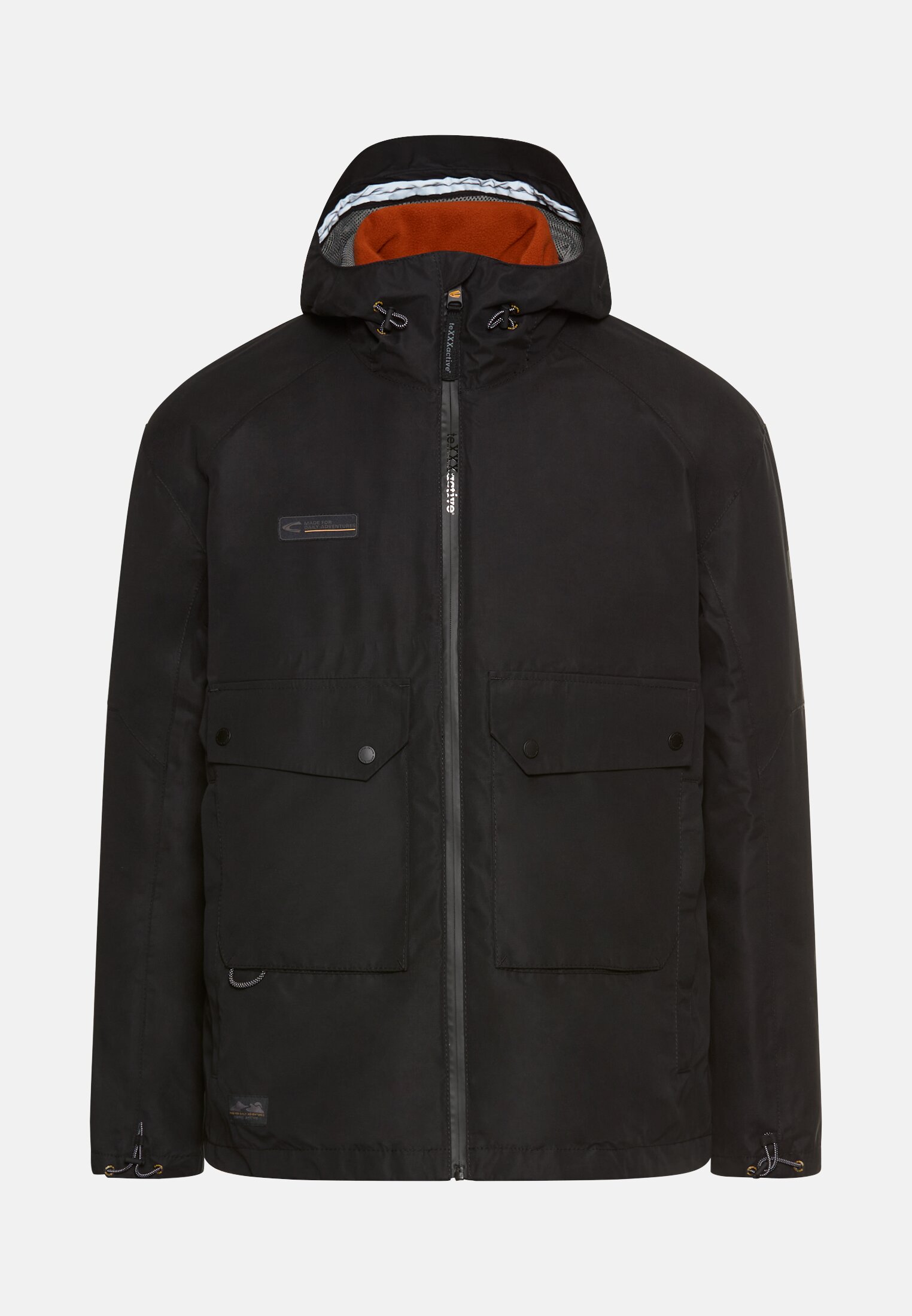 Herren teXXXactive® Jacke mit 2-in-1-Funktion Schwarz frontal vorn