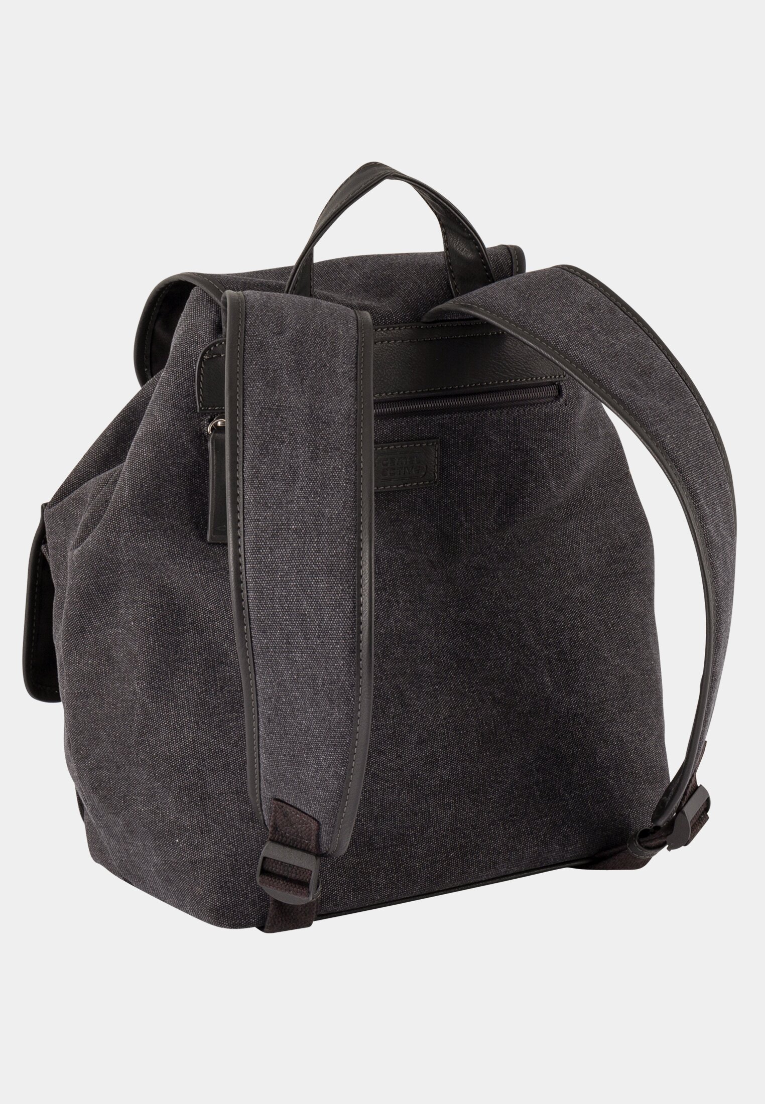 MI_359201-0000-71_2G-00 Men MOUNTAIN backpack made from washed canvas Dark Grey frontal back