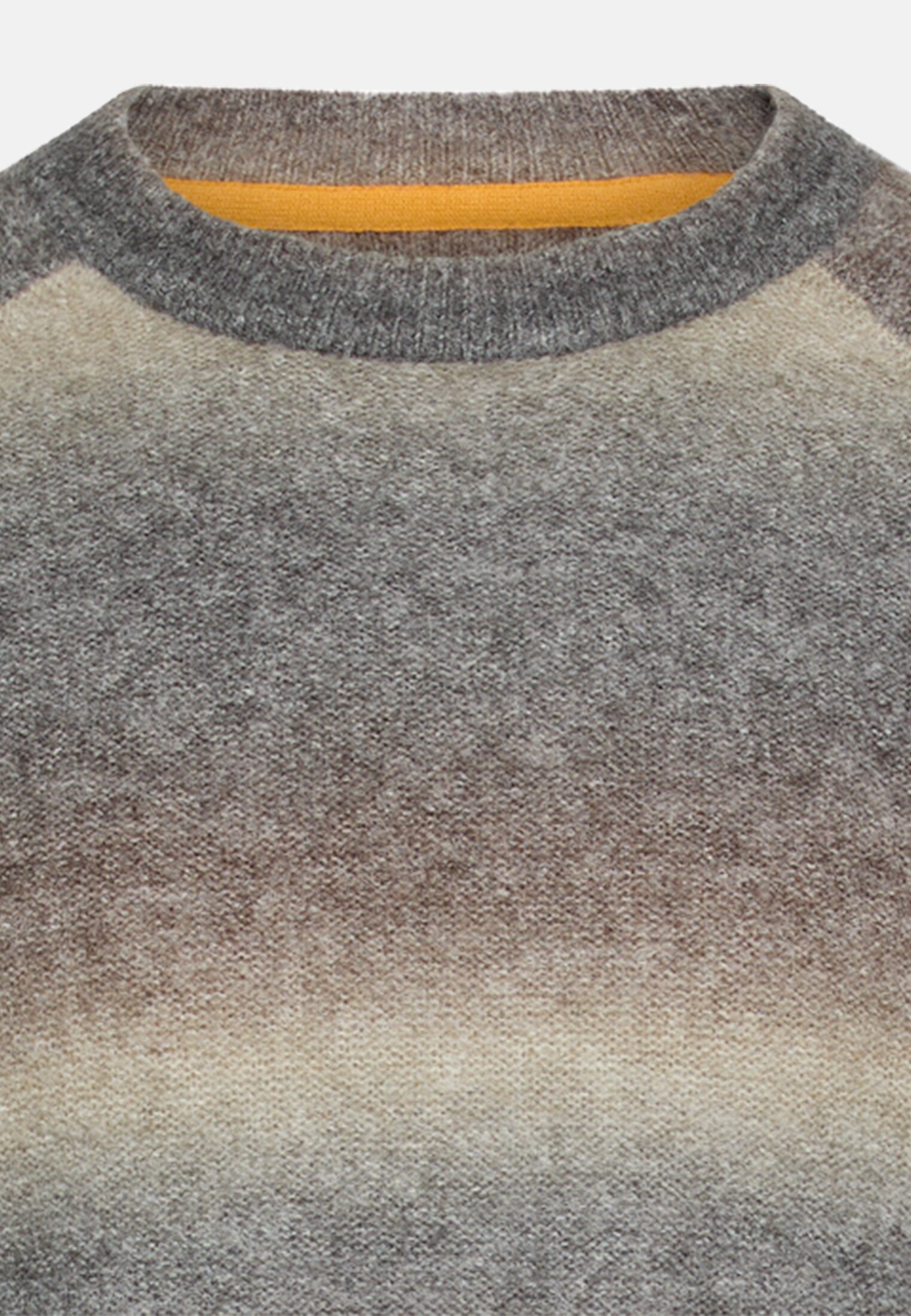 Herren Leichter Pullover mit Raglanärmeln Graugrün vorne nah