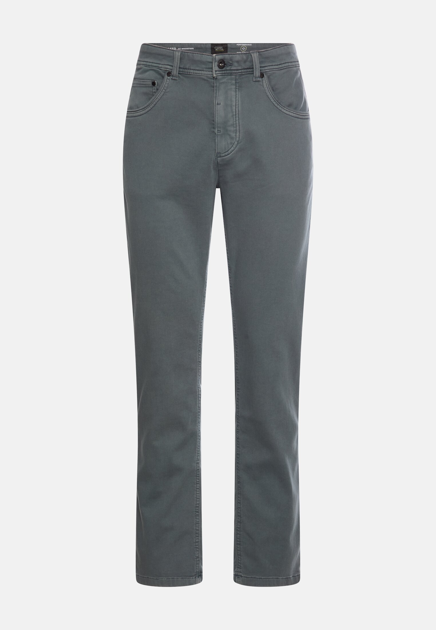 Heren Regular Fit fleXXXactive©broek Inktblauw frontaal voor
