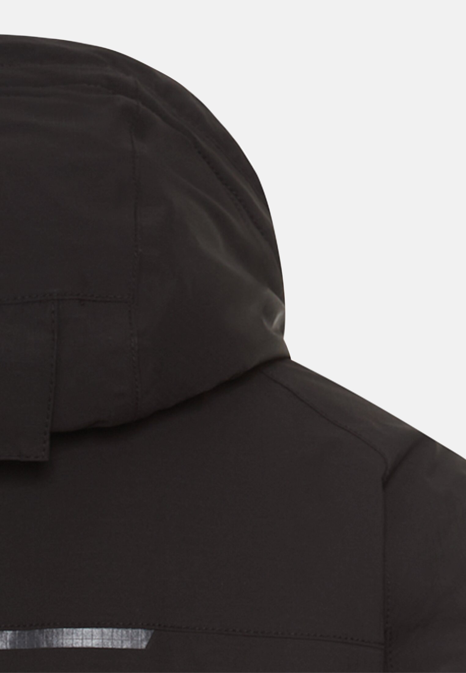 Men teXXXactive® jacket with removable hood Black close back