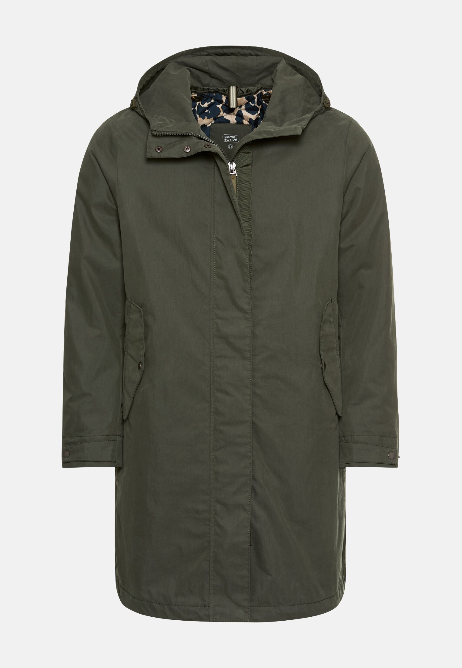 Women 2-in-1 parka with removable inner lining Forest Green frontal front