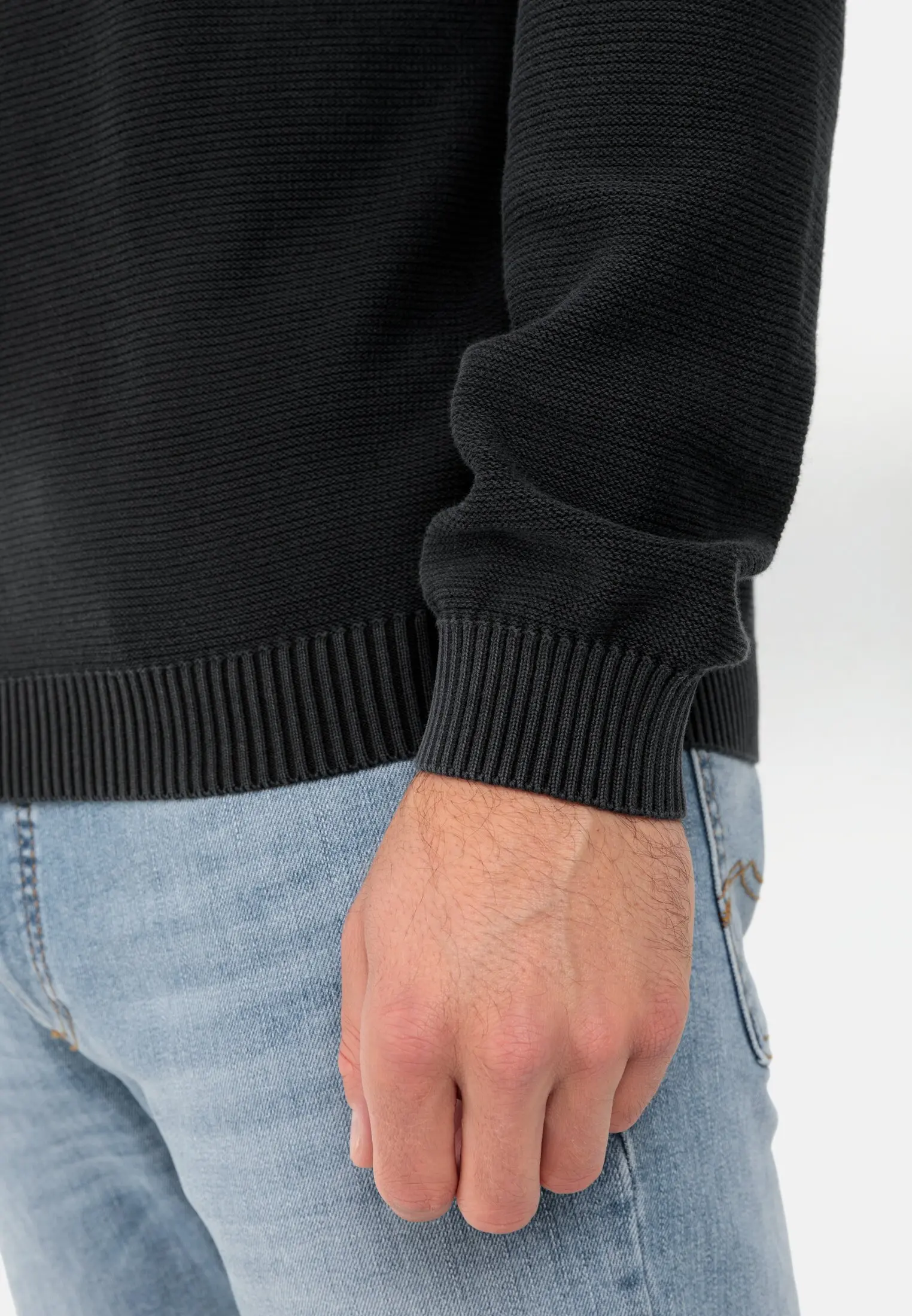 Strickpullover für Herren in Schwarz | S | camel active