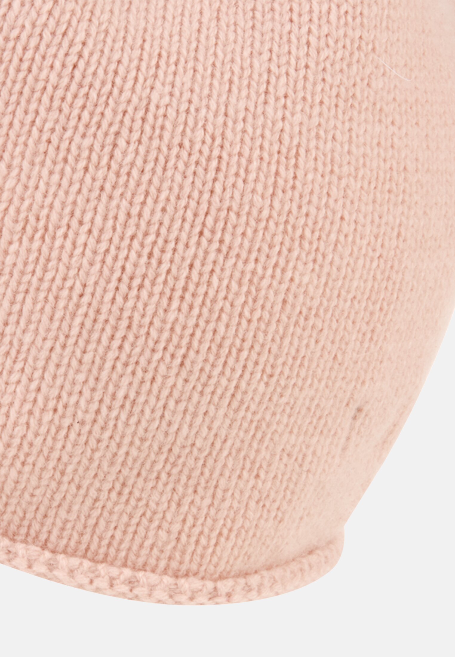 Women Beanie made of pure cashmere Rose close back