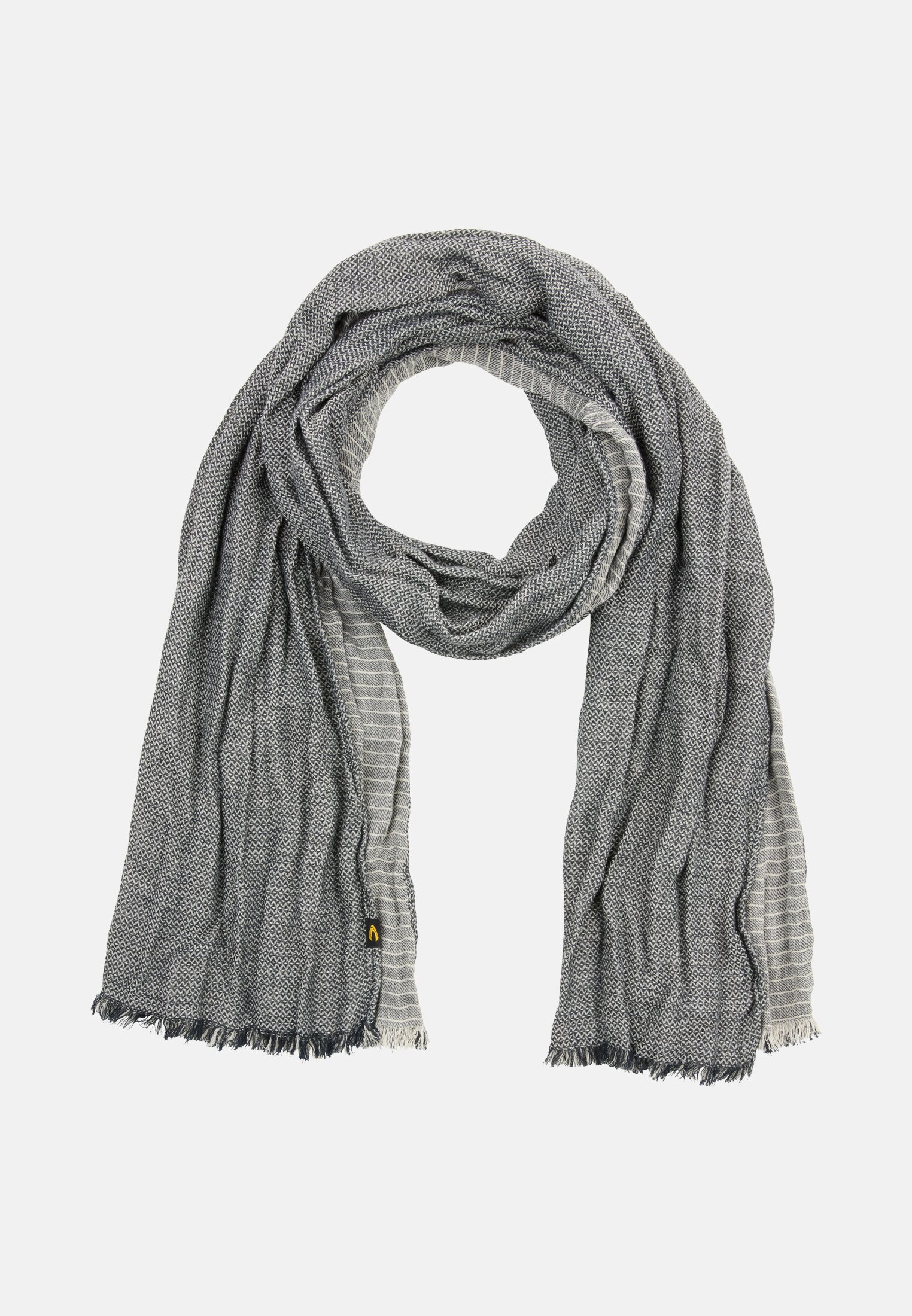 Men Scarf made of pure cotton Navy blue frontal front