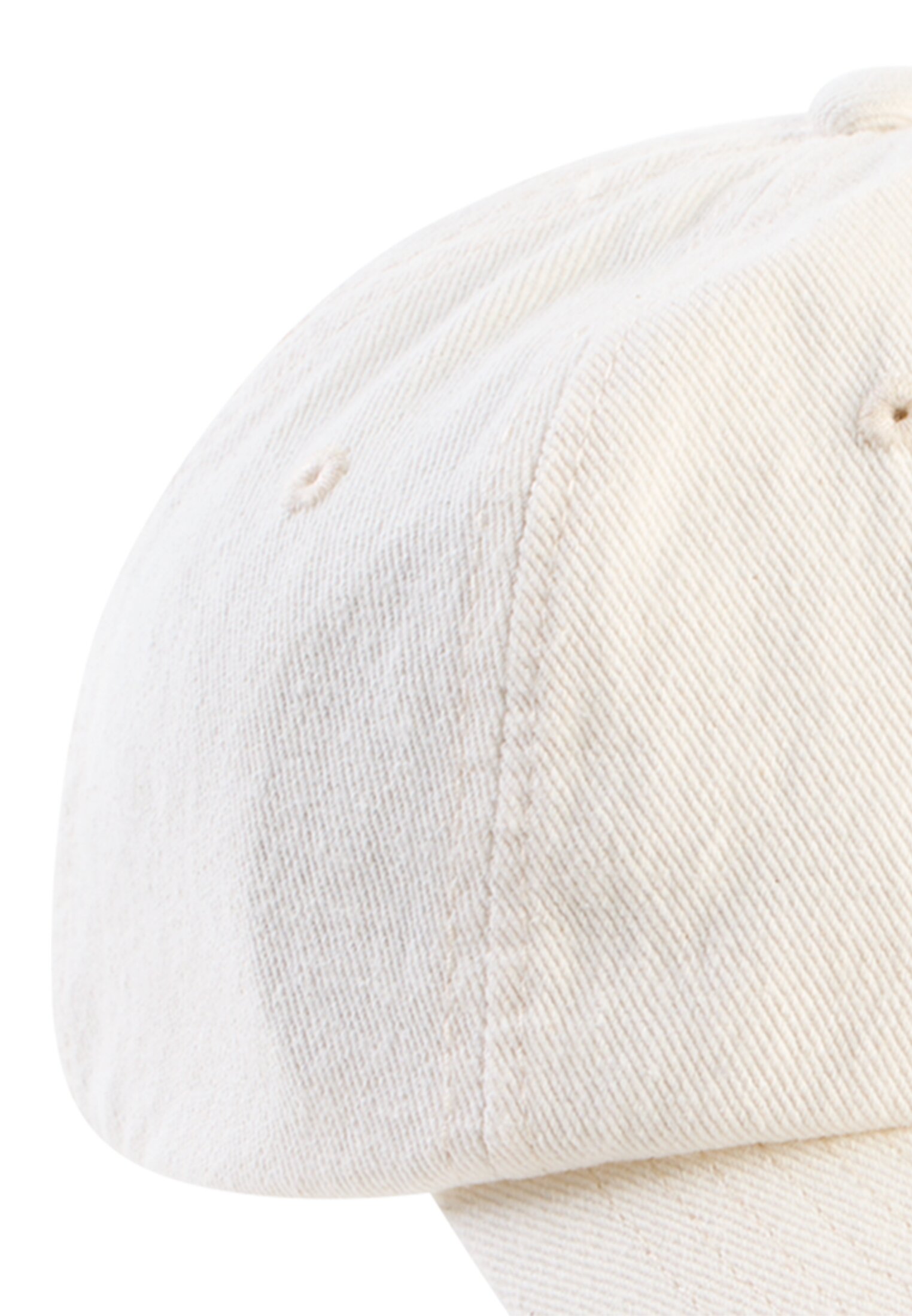 Women Cap with reflective details Milk White front close