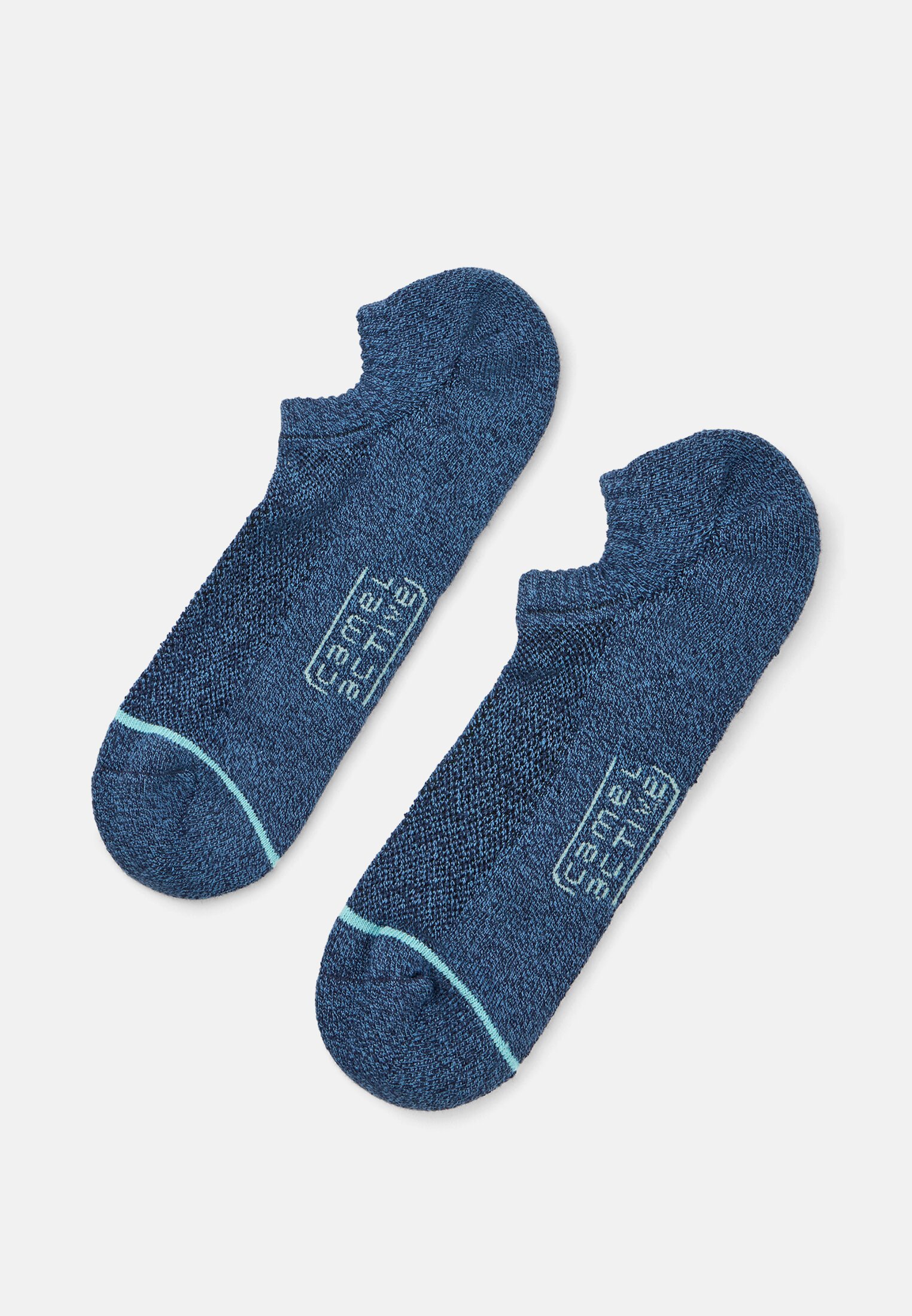 Herren Sneaker-Socken mit Baumwollmix Blau vorne nah