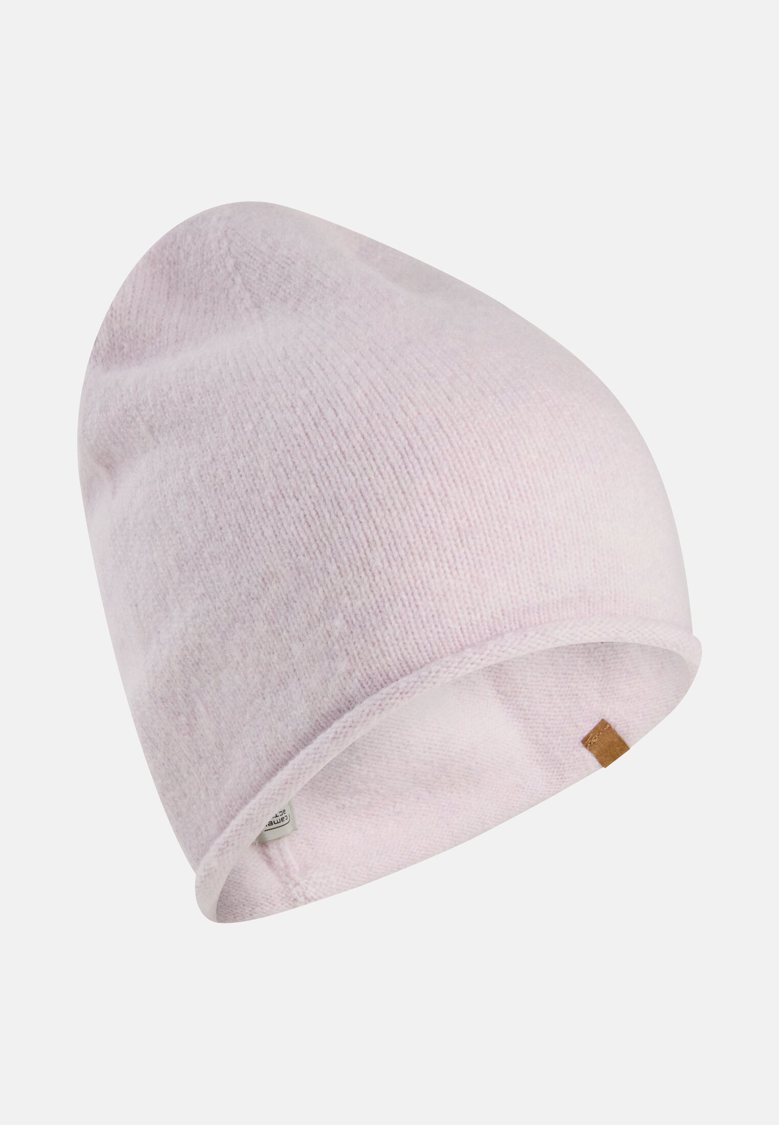 Women Beanie made from a wool blend Purple frontal front