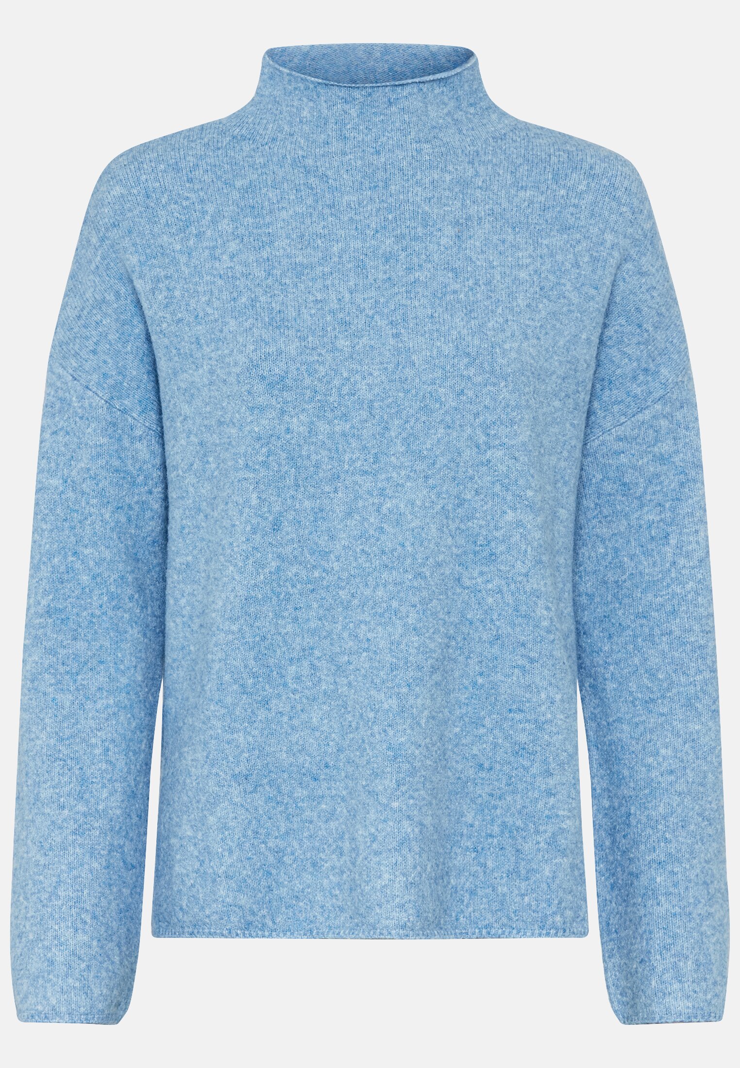 Women Turtleneck sweater made from a wool blend Light Blue