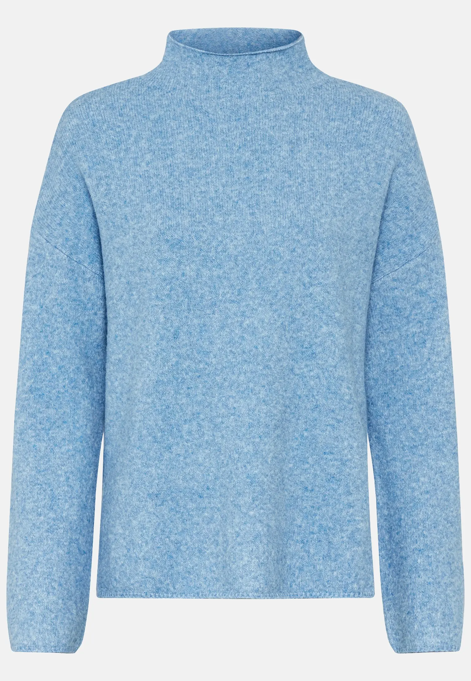 Women Turtleneck sweater made from a wool blend Light Blue