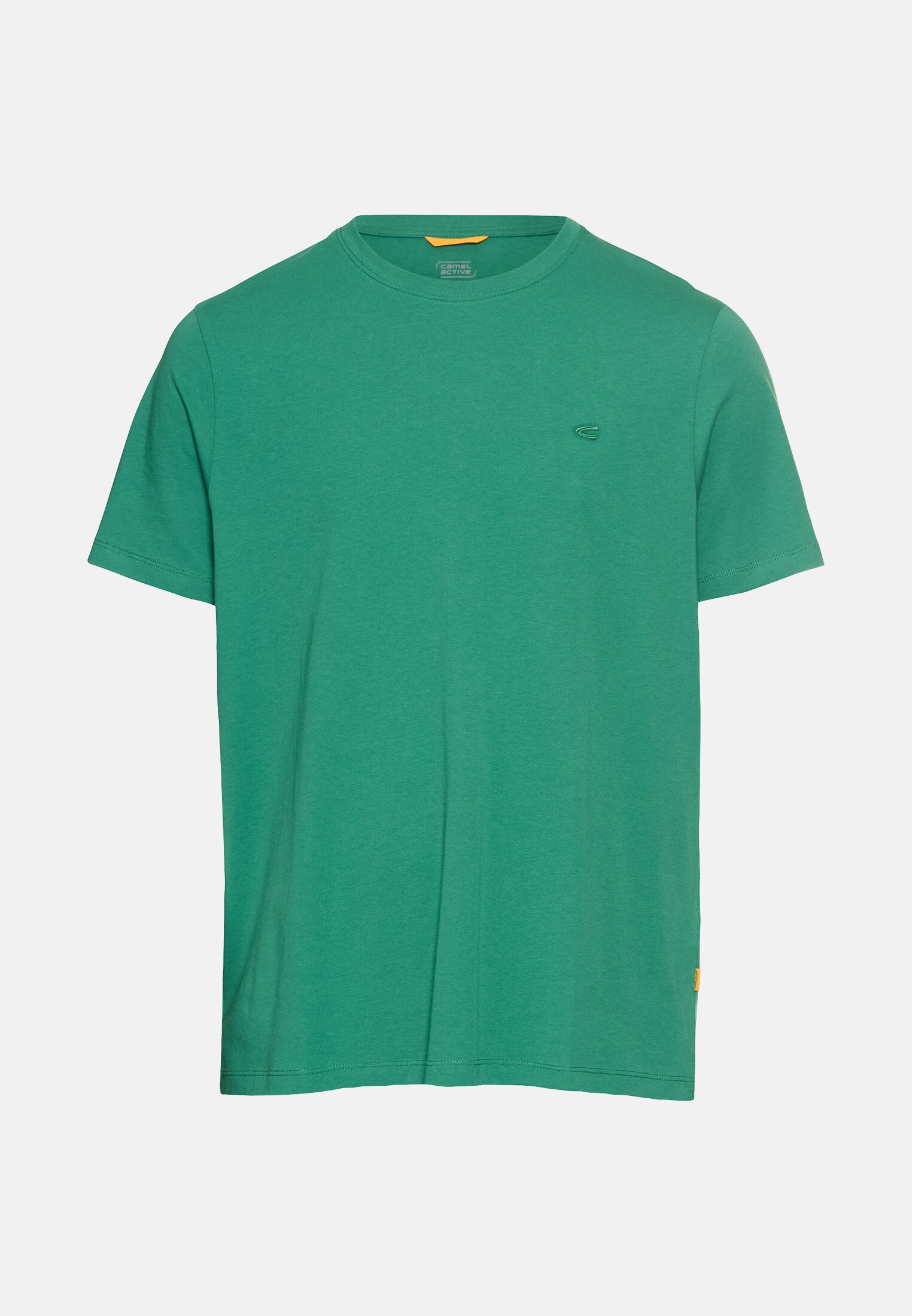 Herren T-Shirt aus reiner Baumwolle Tannengrün frontal vorn