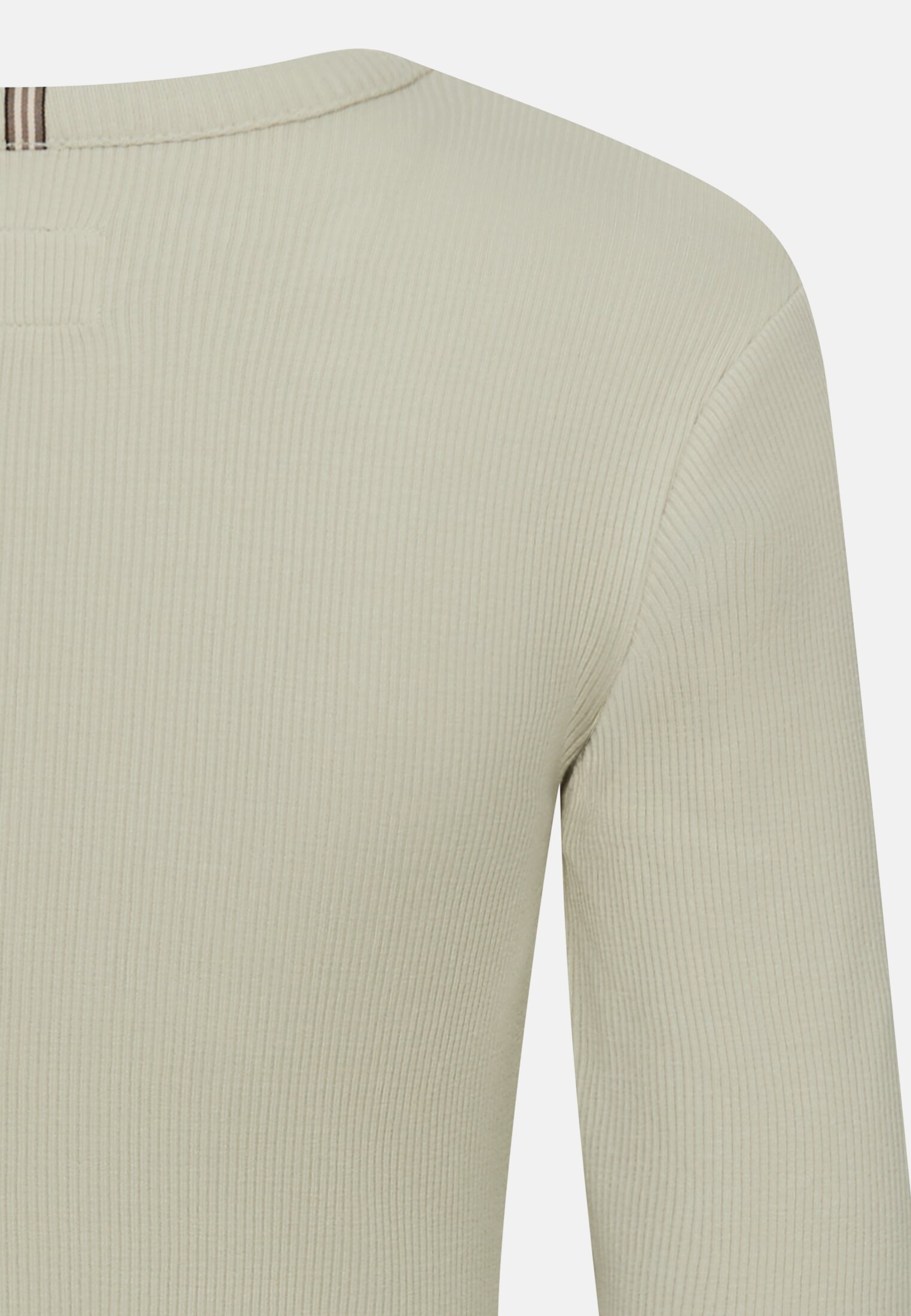 Damen Jerseyshirt mit Rundhalsausschnitt Minze hinten nah