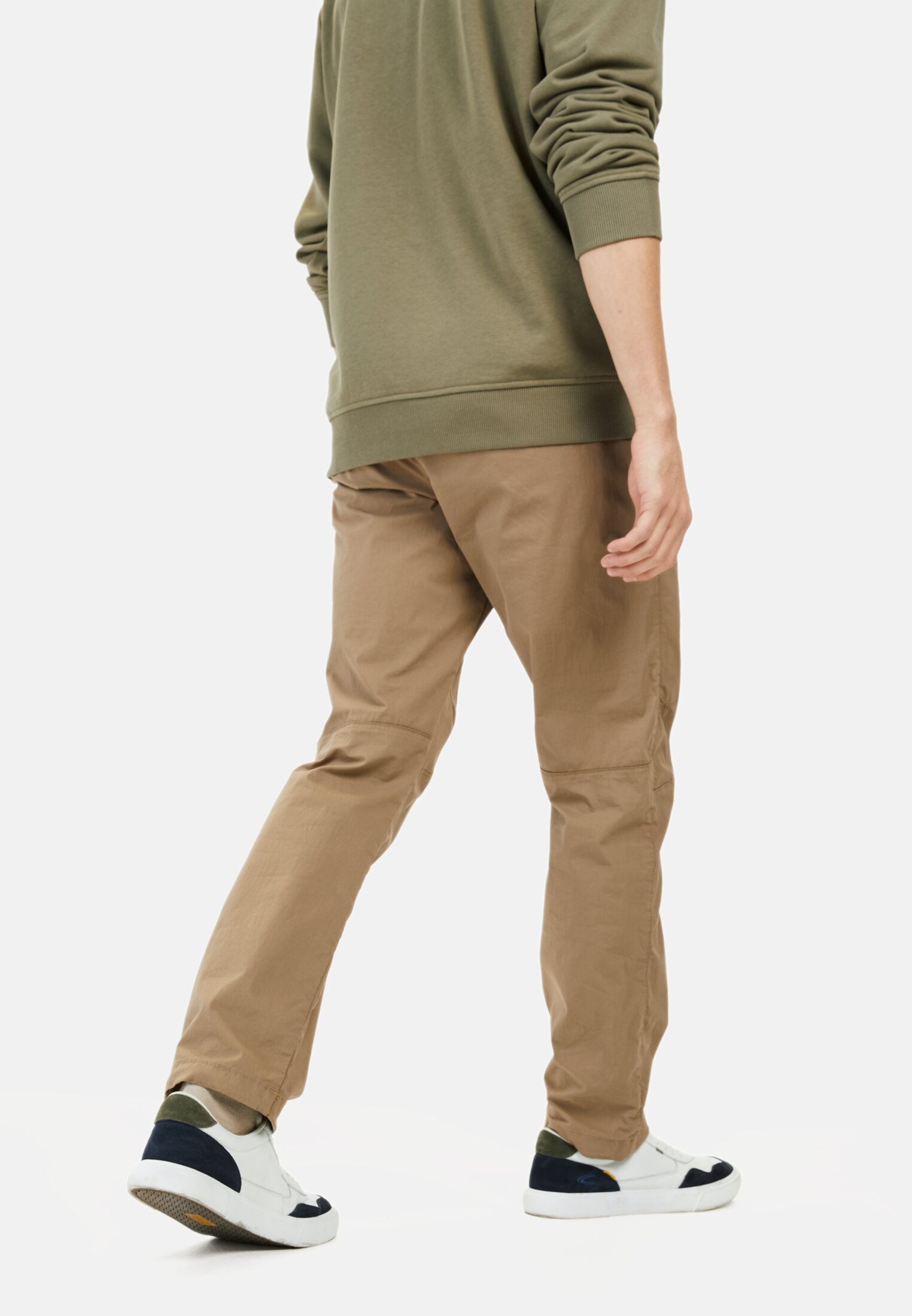Men Lightweight chinos in a relaxed fit Brown worn emotional