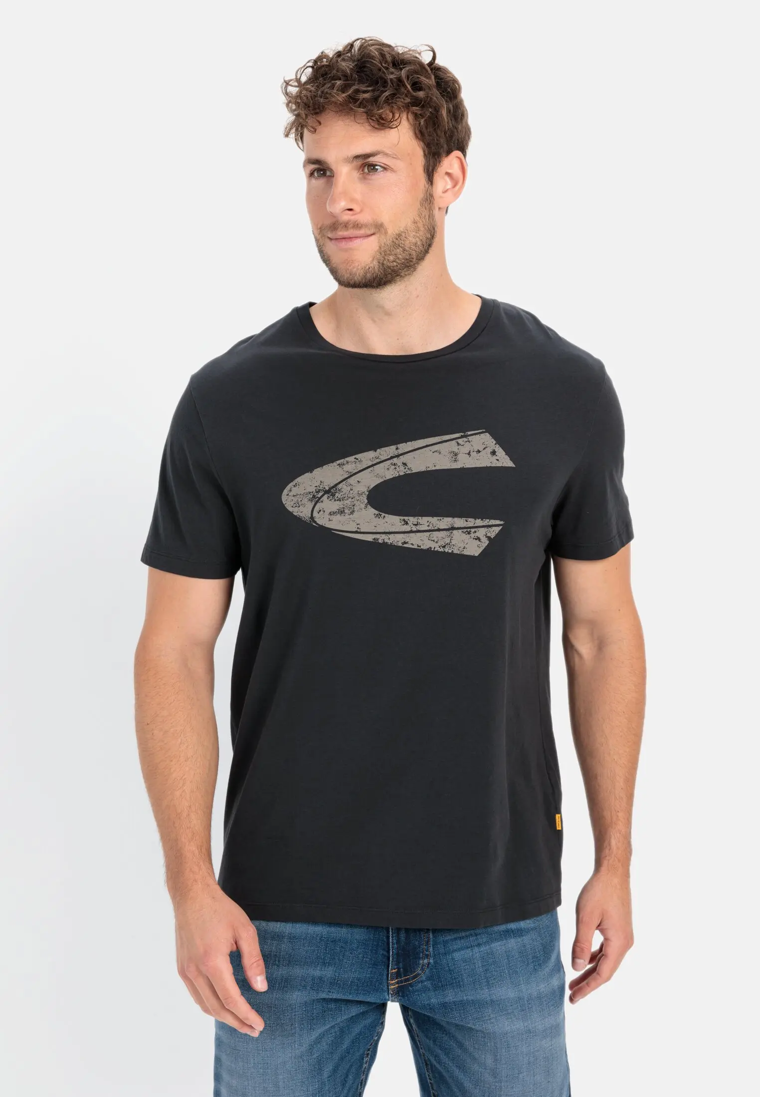 T-Shirt mit Print für Herren in Schwarz | 6XL