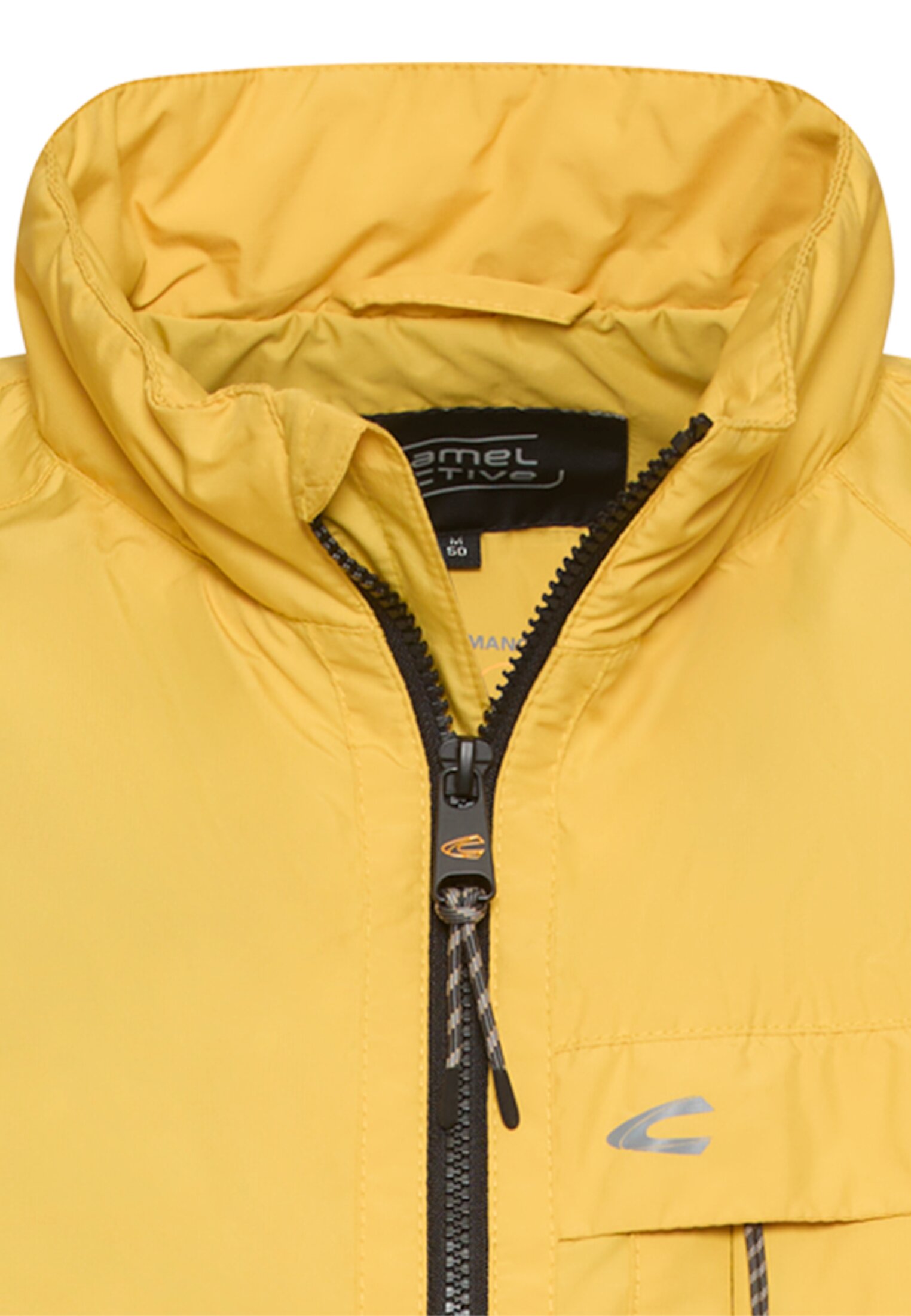 Men Vest made of water-repellent material Sun Yellow front close