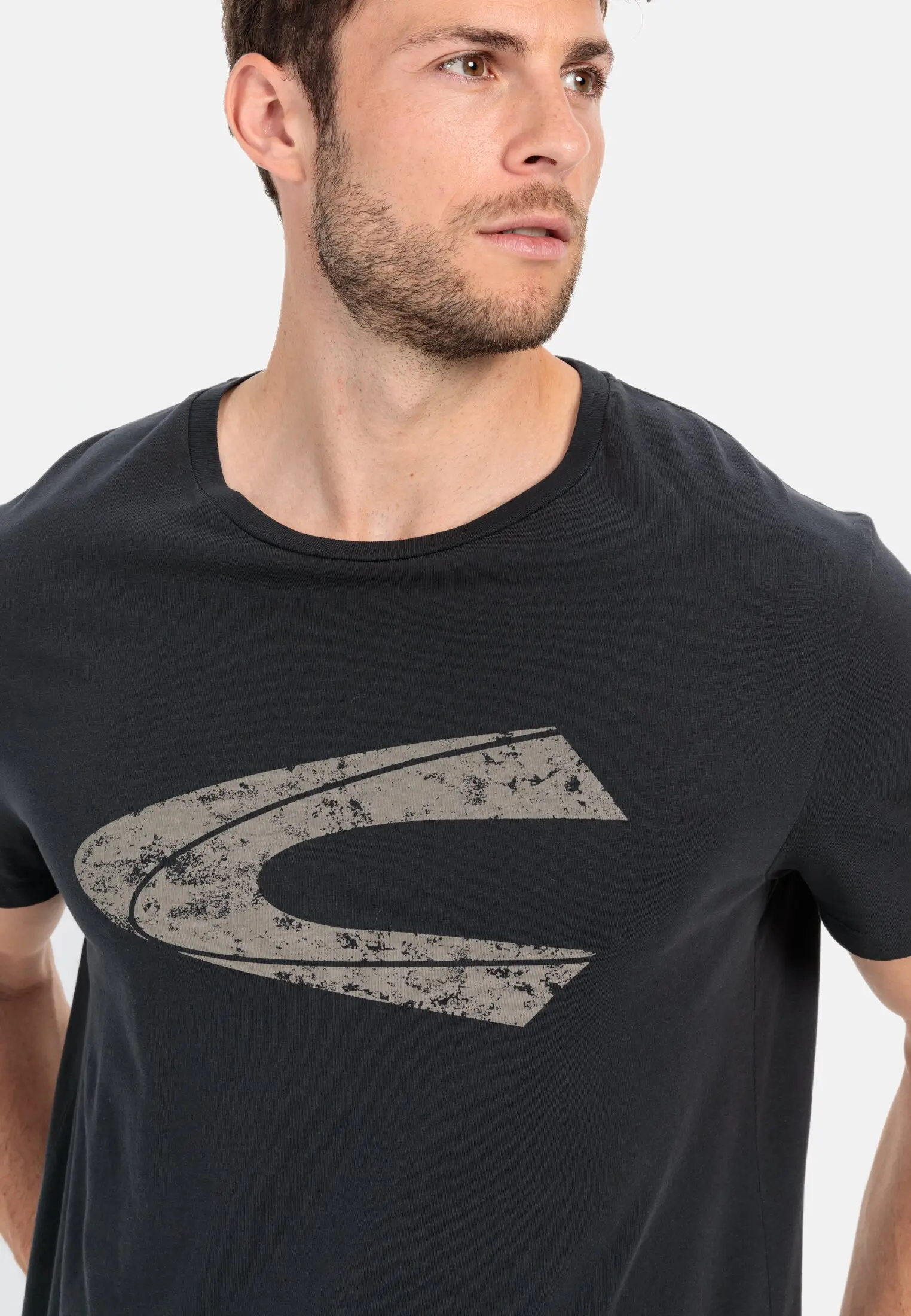 T-Shirt mit Print für Herren in Schwarz | S | camel active