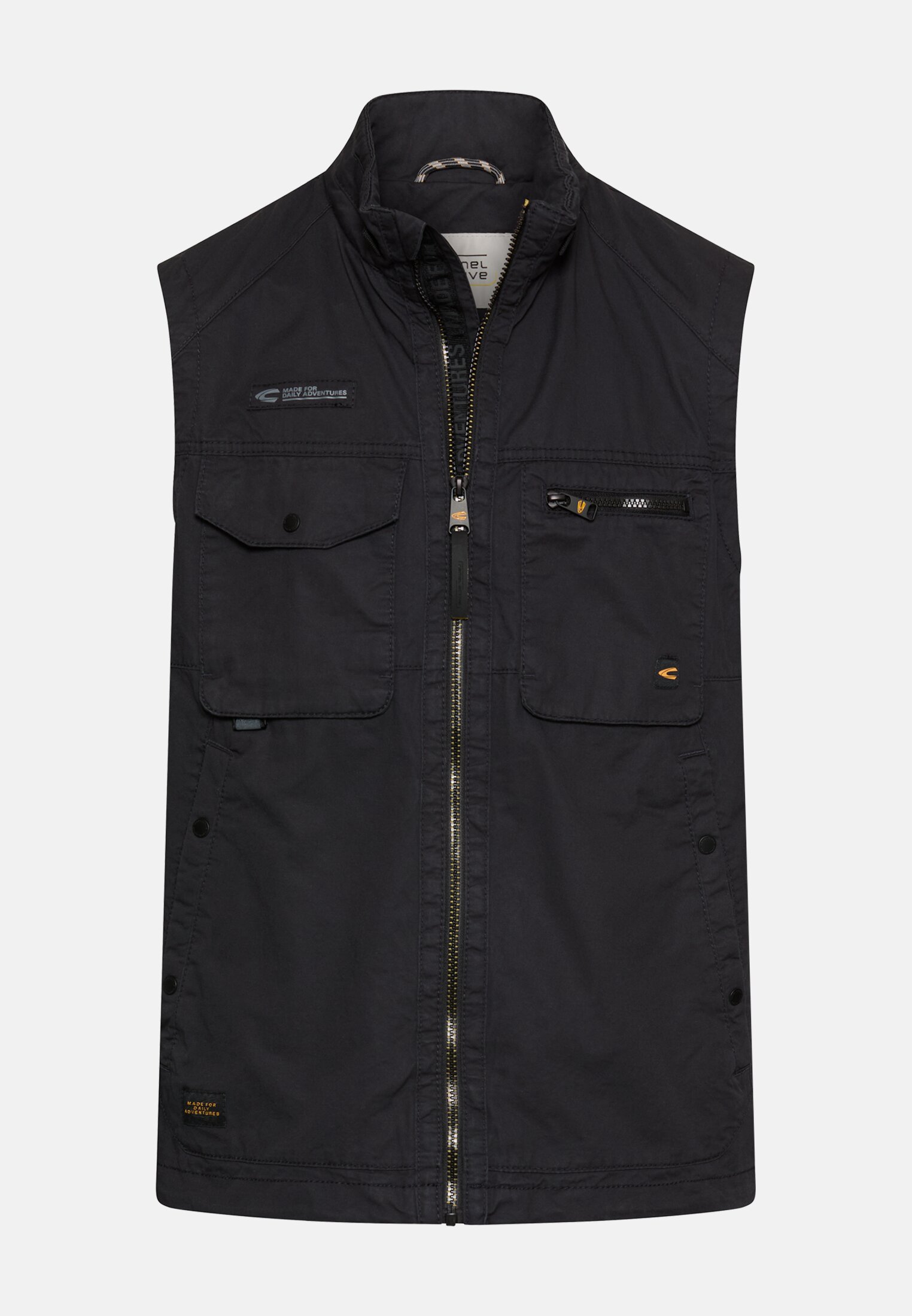Men Outdoor vest with inner pockets Dark Blue frontal front