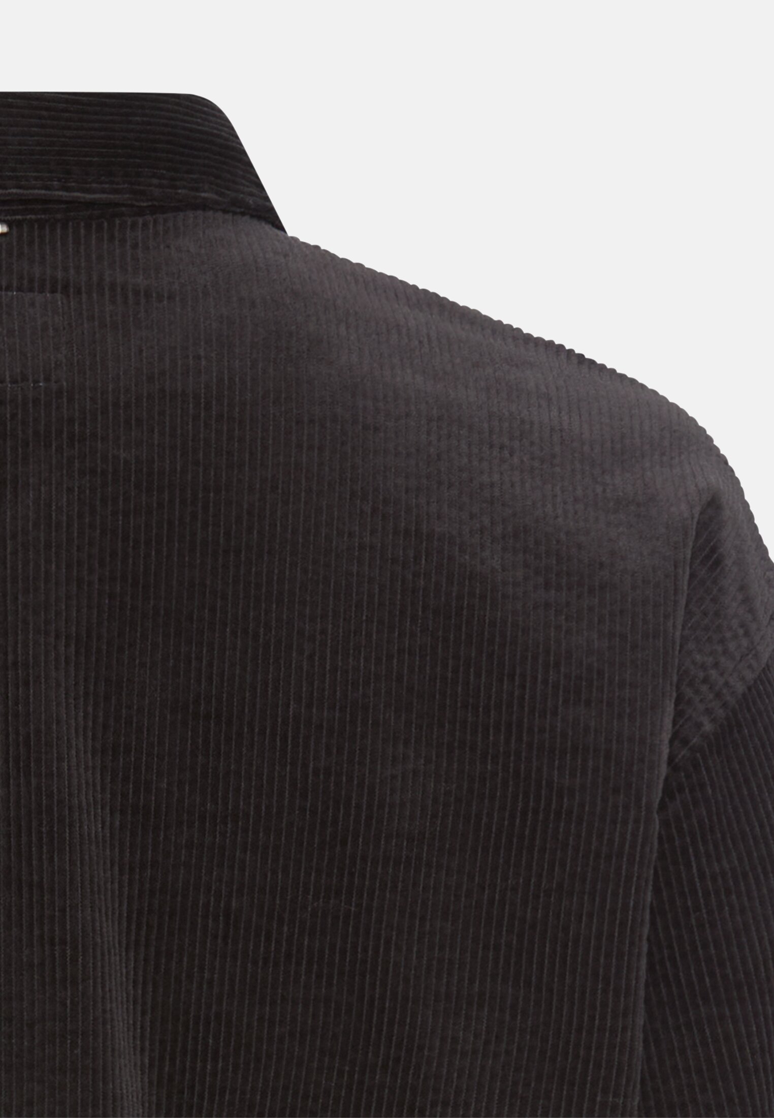 Damen Oversize-Bluse mit Hemdkragen Schwarz hinten nah
