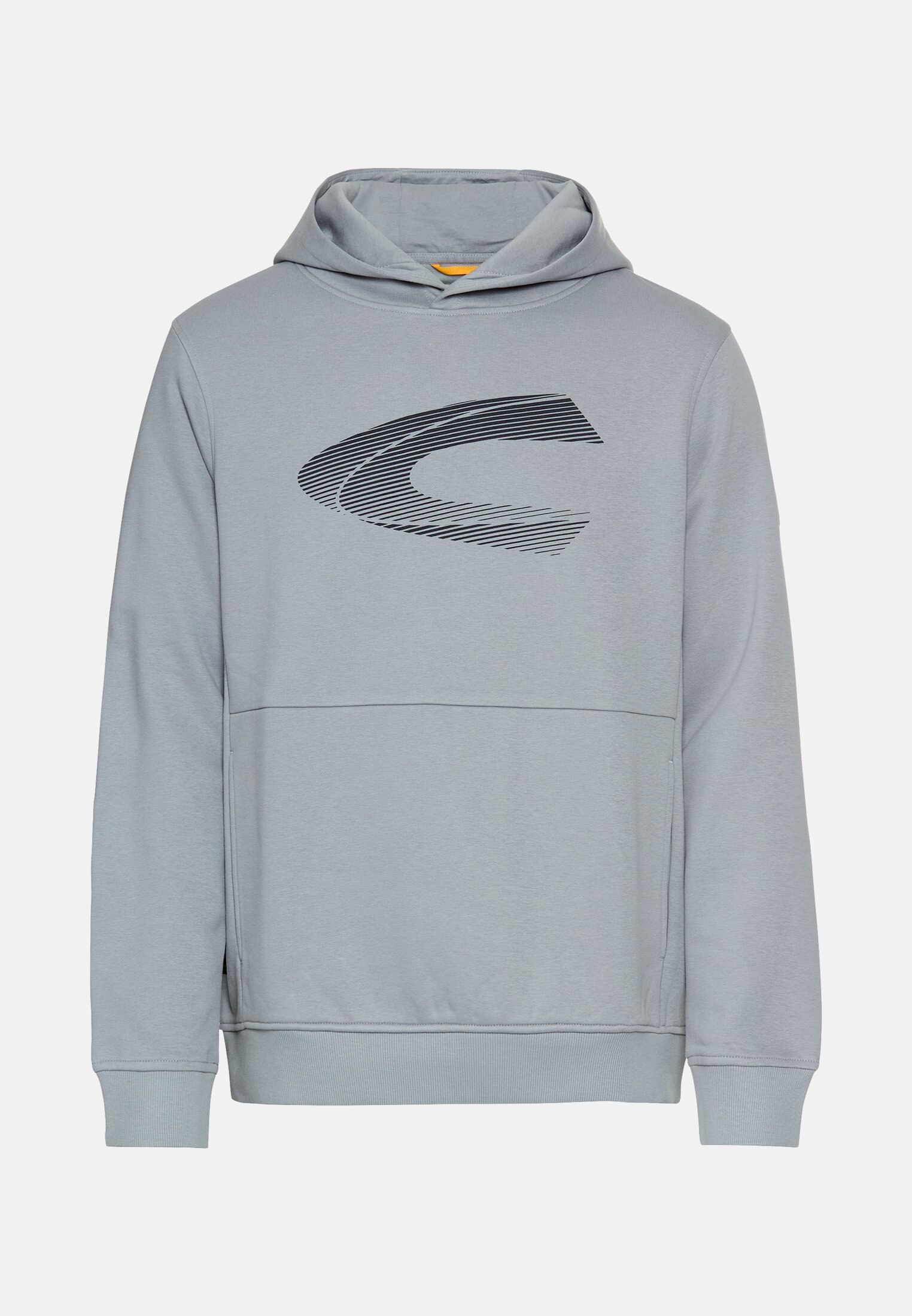 Herren Hoodie aus Baumwollmix Steinblau frontal vorn