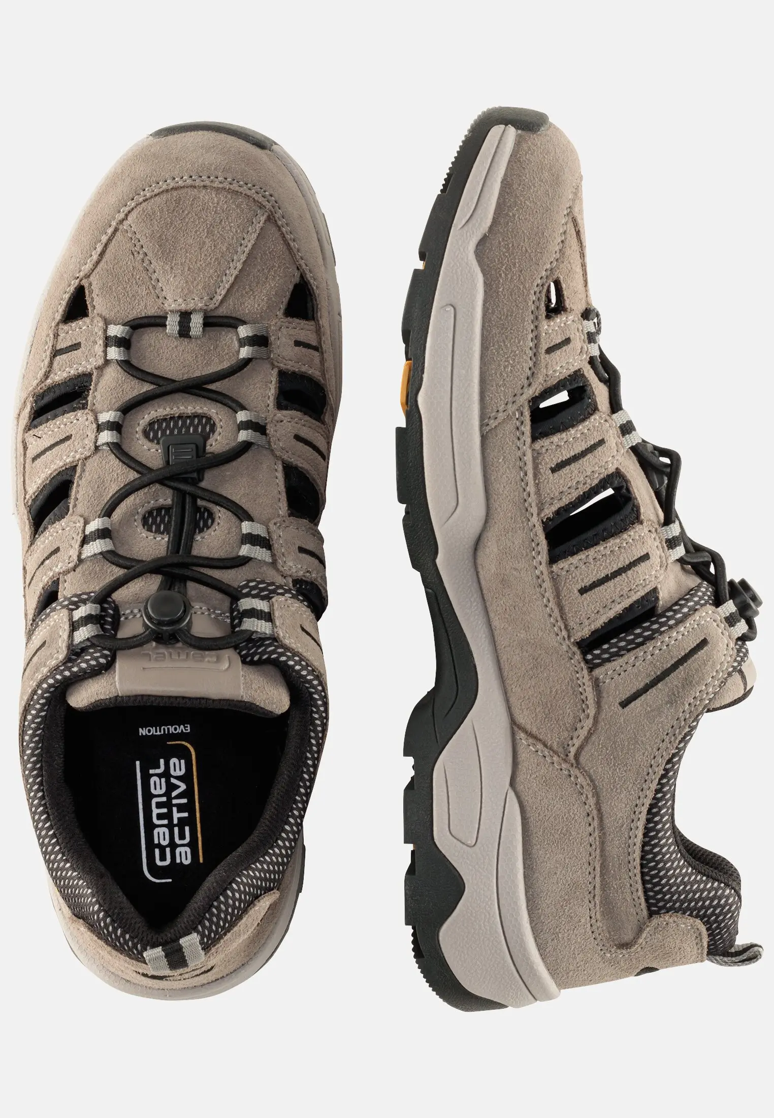 Leder Sneaker für Herren in Grau | 47 | camel active