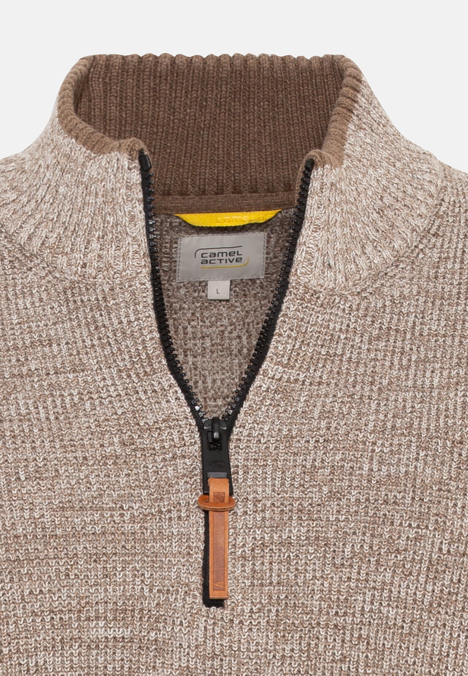 Feinstrick Troyer für Herren in Beige | XXL | camel active