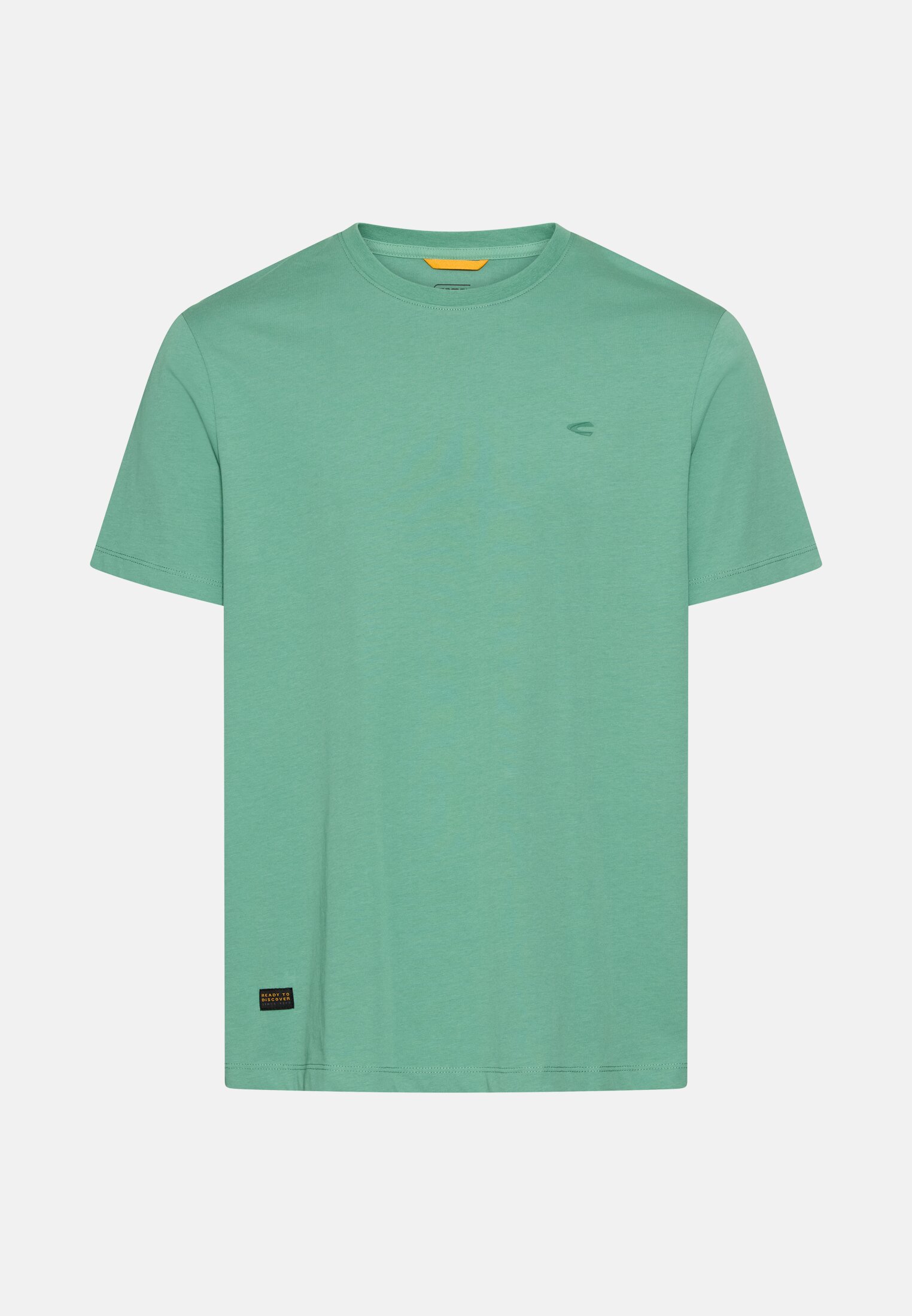 Heren fleXXXactive® T-shirt met ronde hals Lagunengroen frontaal voor