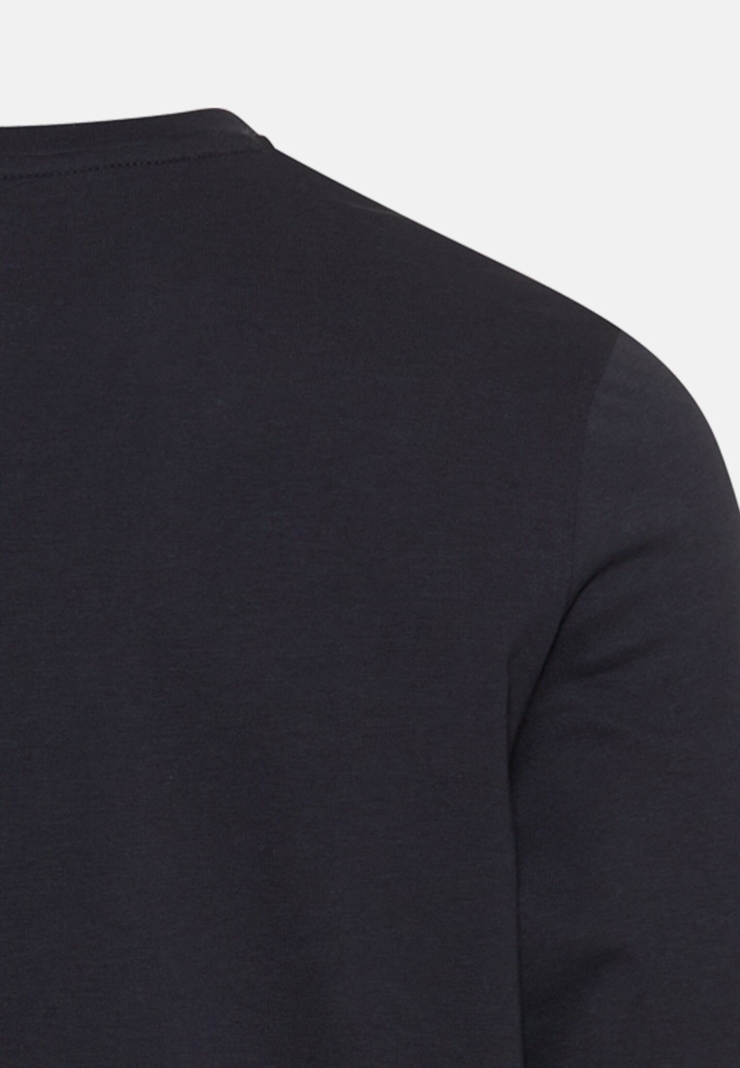Herren fleXXXactive® Langarmshirt mit Stay Fresh Funktion Navyblau hinten nah