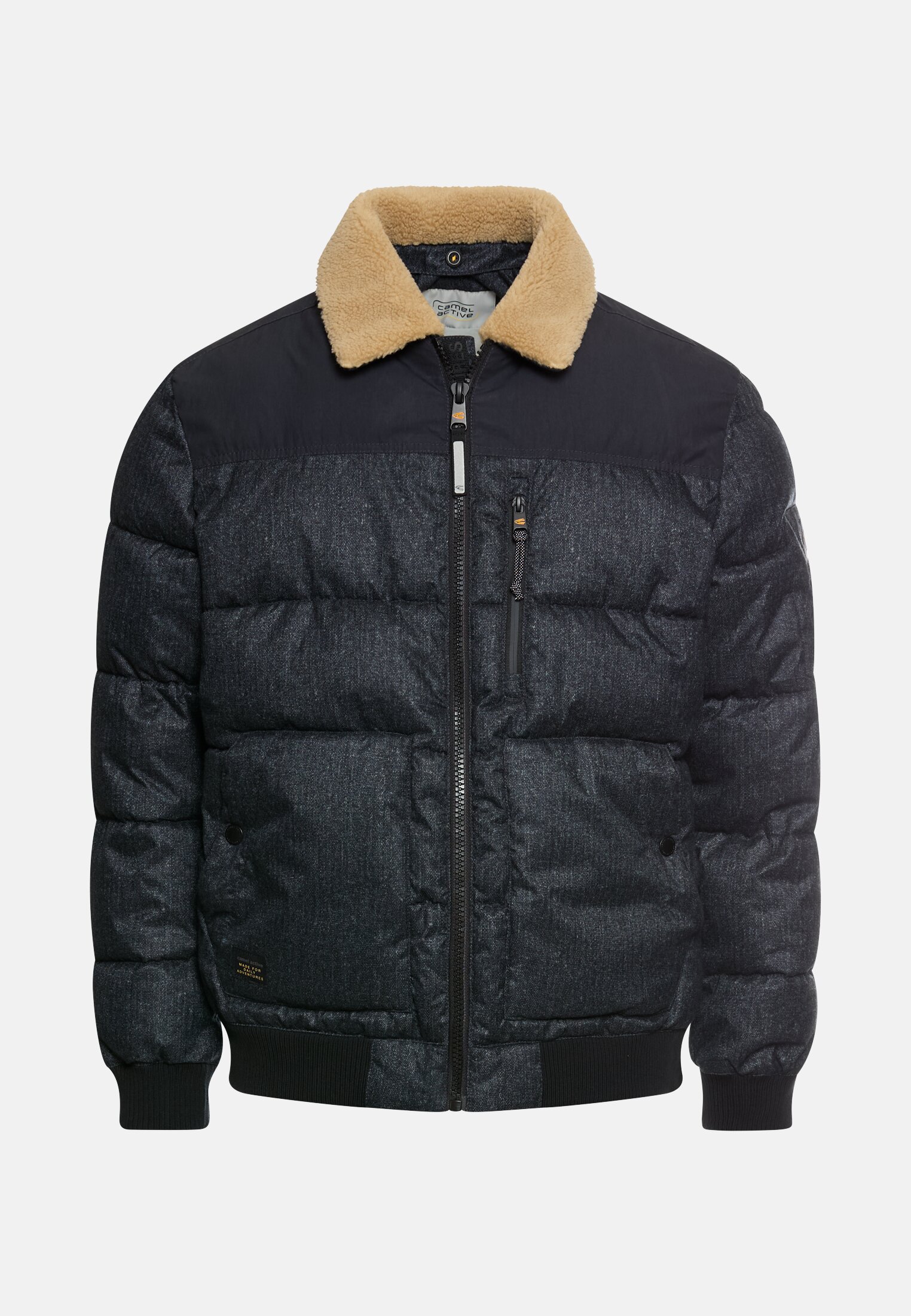 Herren Blouson mit abnehmbarem Kragen Navyblau frontal vorn