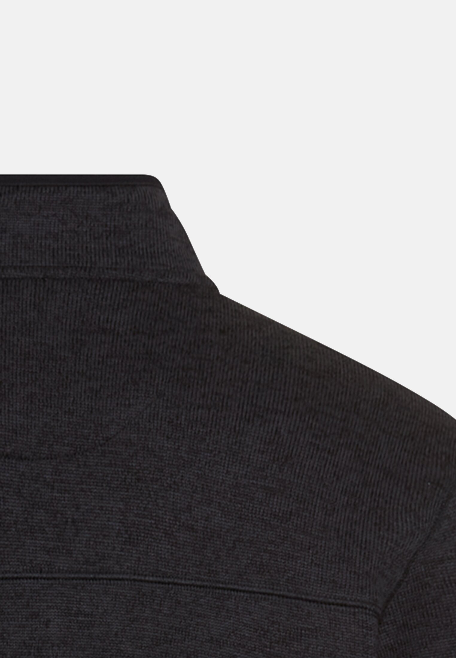 Heren Vest met opstaande kraag Marineblauw achter dichtbij