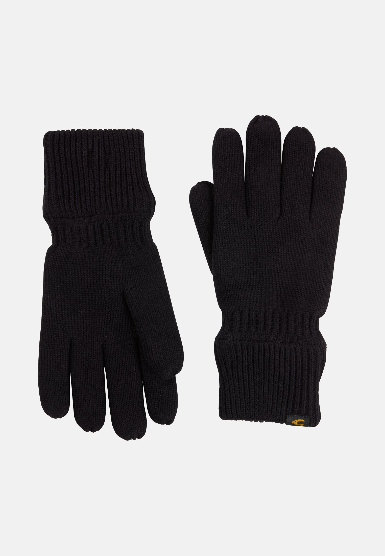 Heren Handschoenen van puur katoen Zwart achter dichtbij