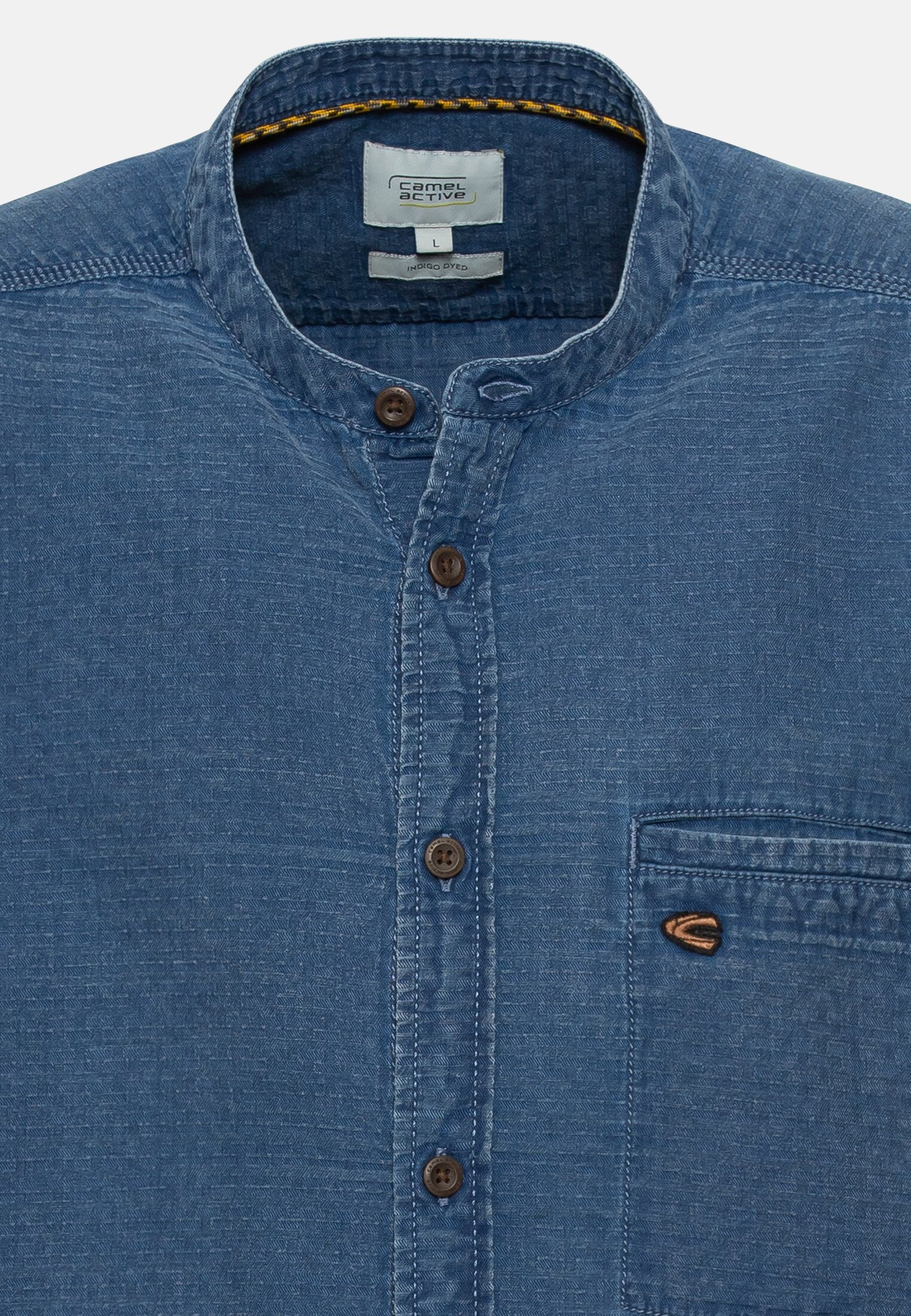 Kurzarmhemd für Herren in Denim Blau | S | camel active