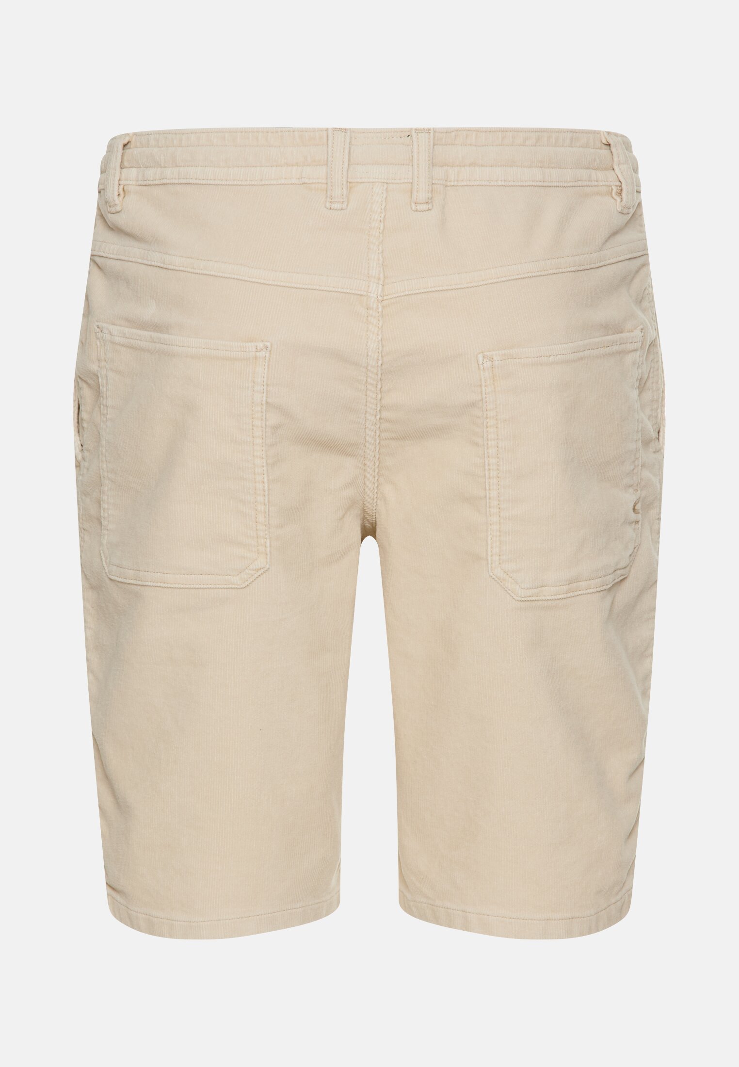 Men Relaxed fit shorts in cotton-polyester blend Oats frontal back