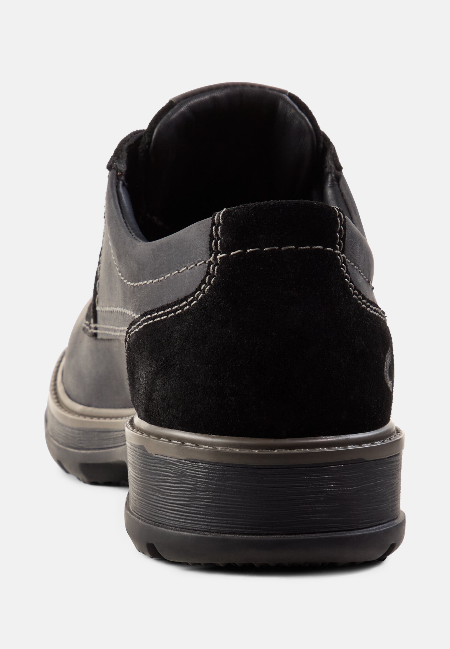 Men Lace-up shoe made of genuine leather Black front close