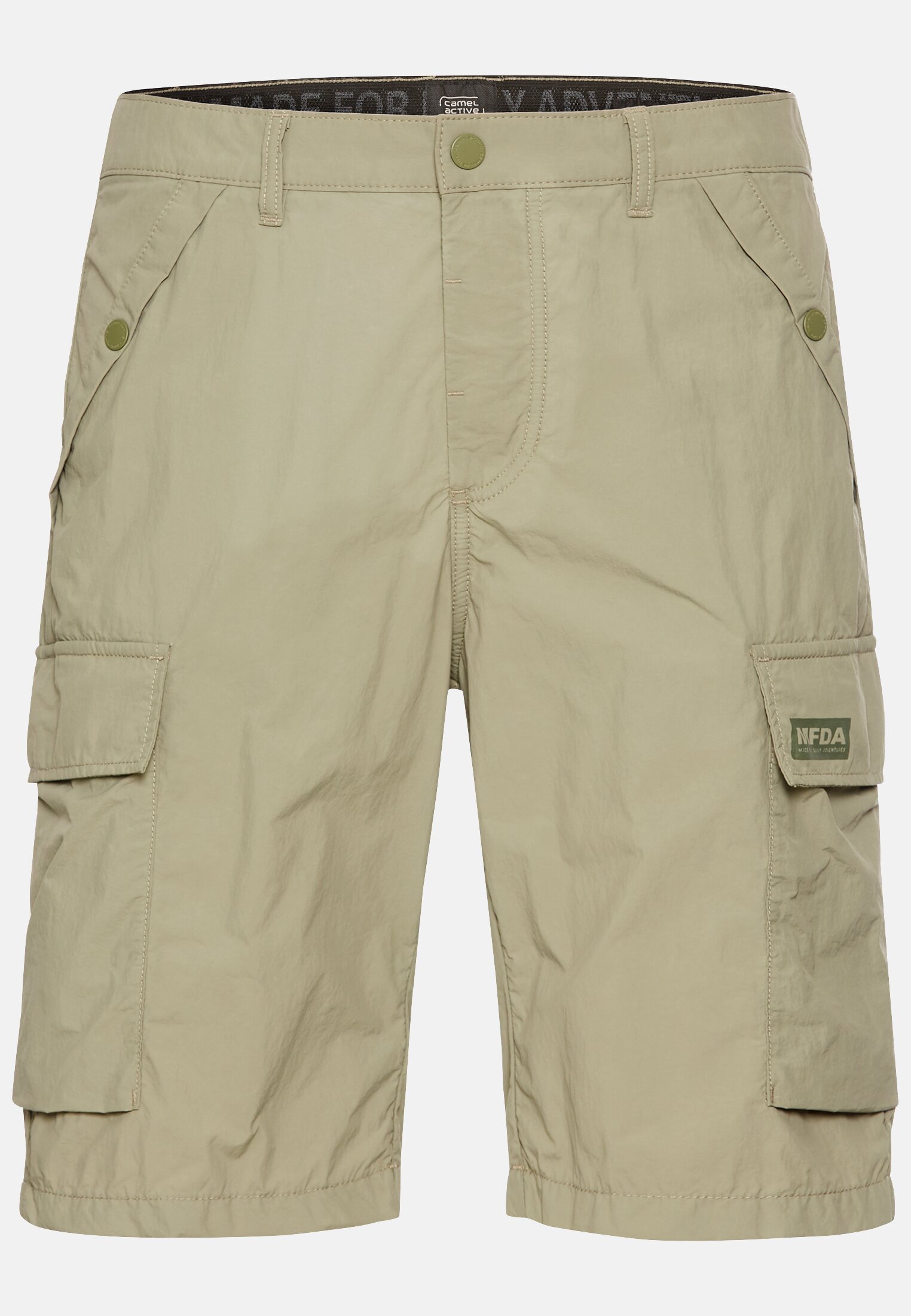 Men Cargo shorts in a relaxed fit Khaki frontal front