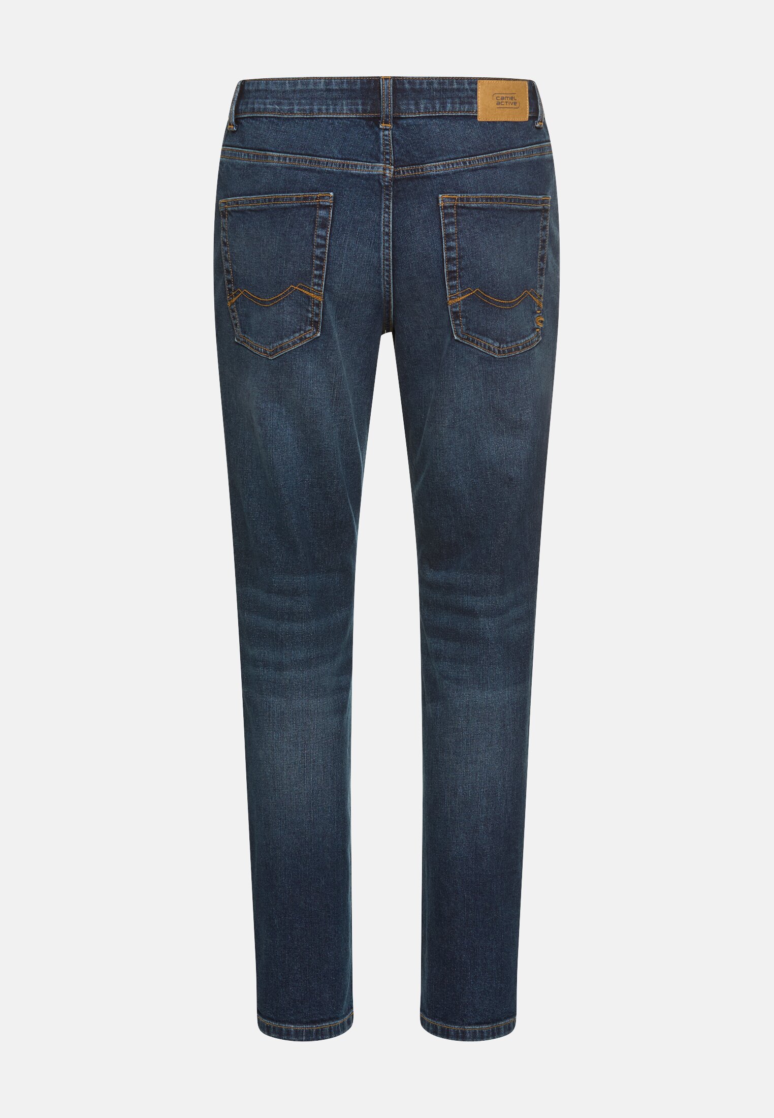 Men Regular fit 5-pocket trousers Dark Blue frontal back