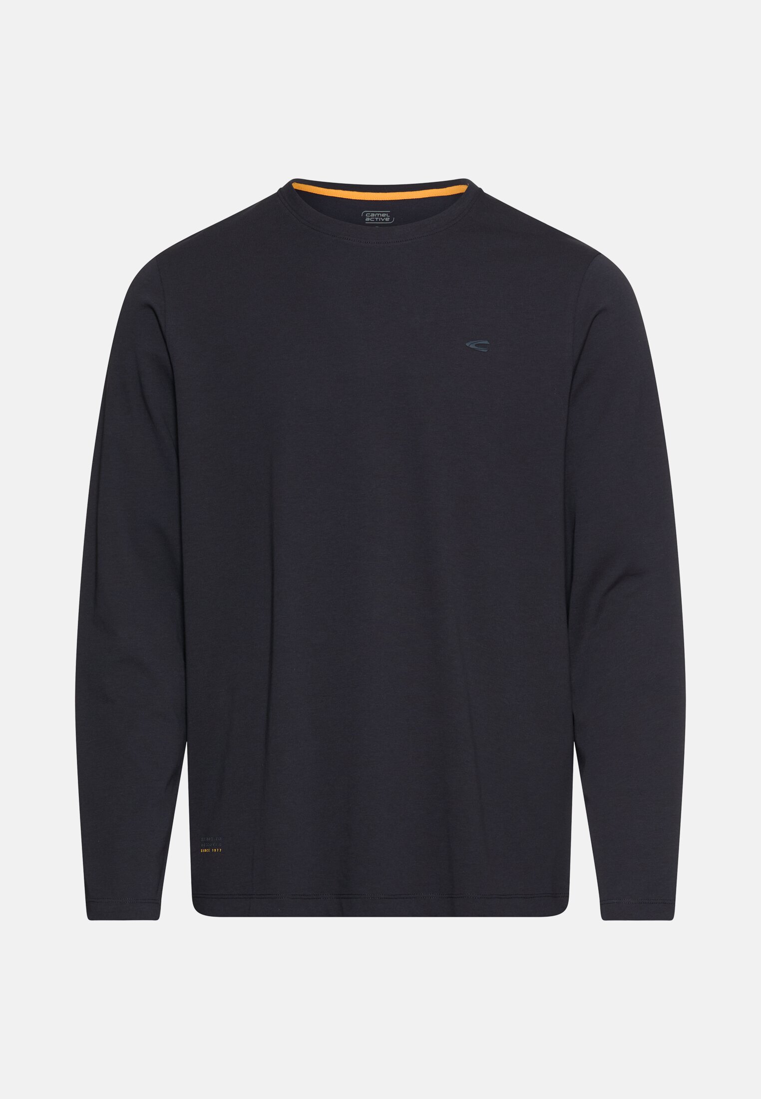 Herren fleXXXactive® Langarmshirt mit Stay Fresh Funktion Navyblau frontal vorn