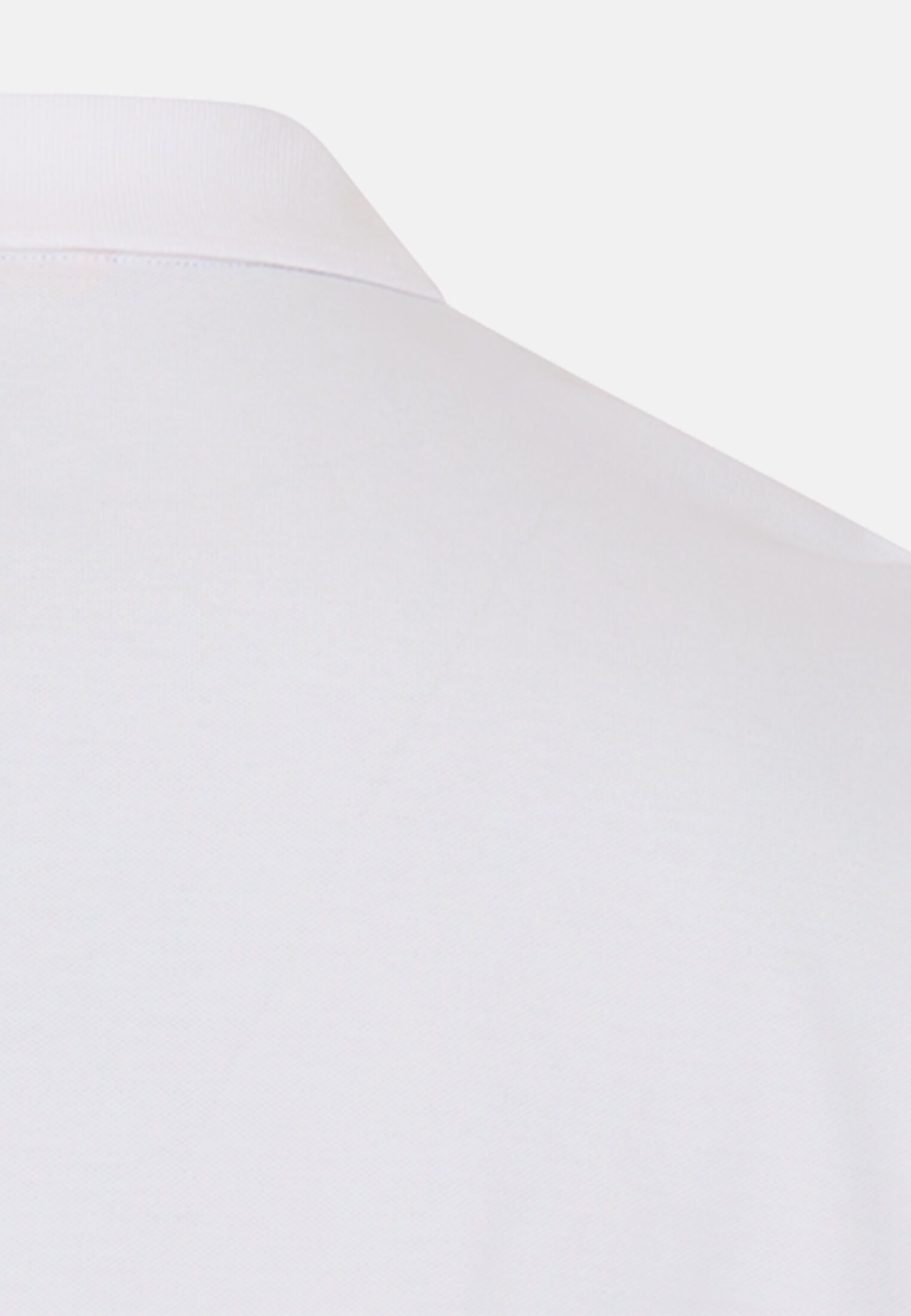 Herren Poloshirt mit Kontrastdetails Weiß hinten nah