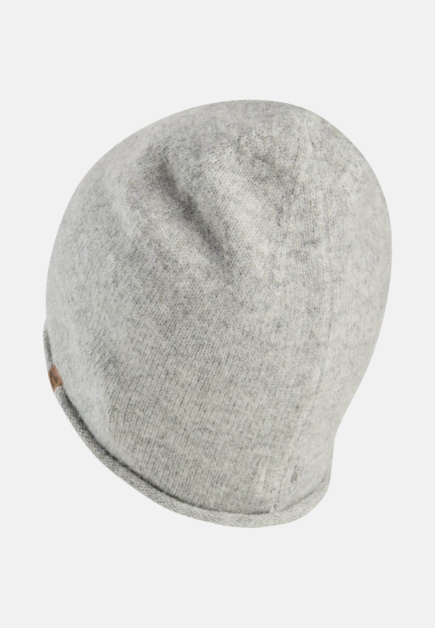 Women Beanie made from a wool blend Gray frontal back
