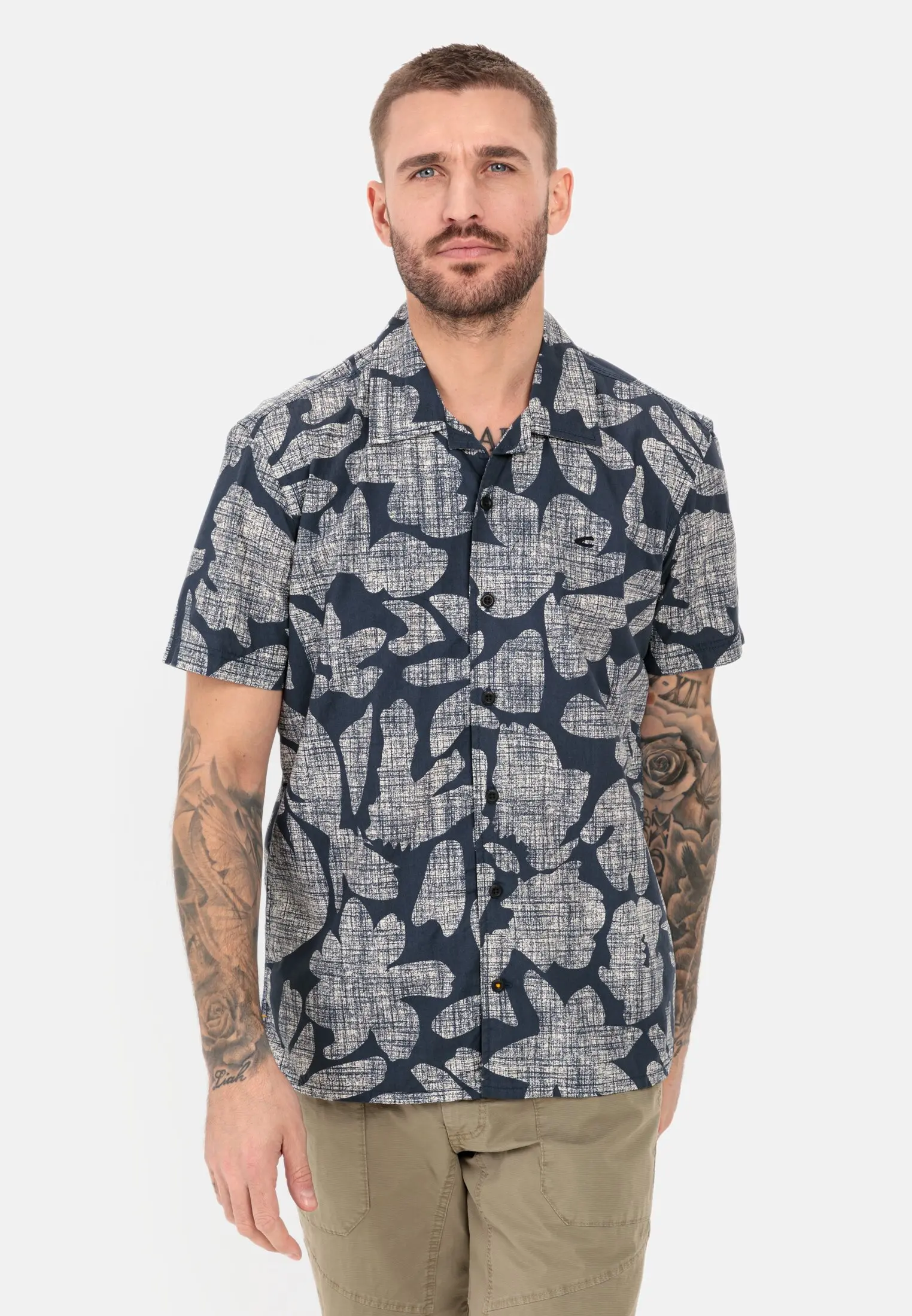 Camel kurzarmhemd Clearance