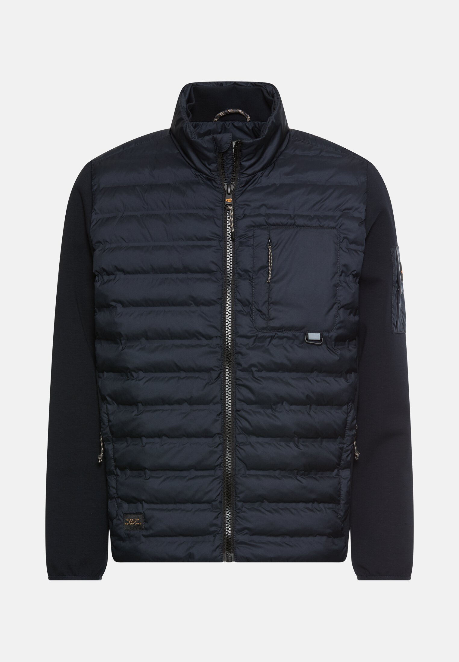 Heren Blouson met opstaande kraag Marineblauw frontaal voor