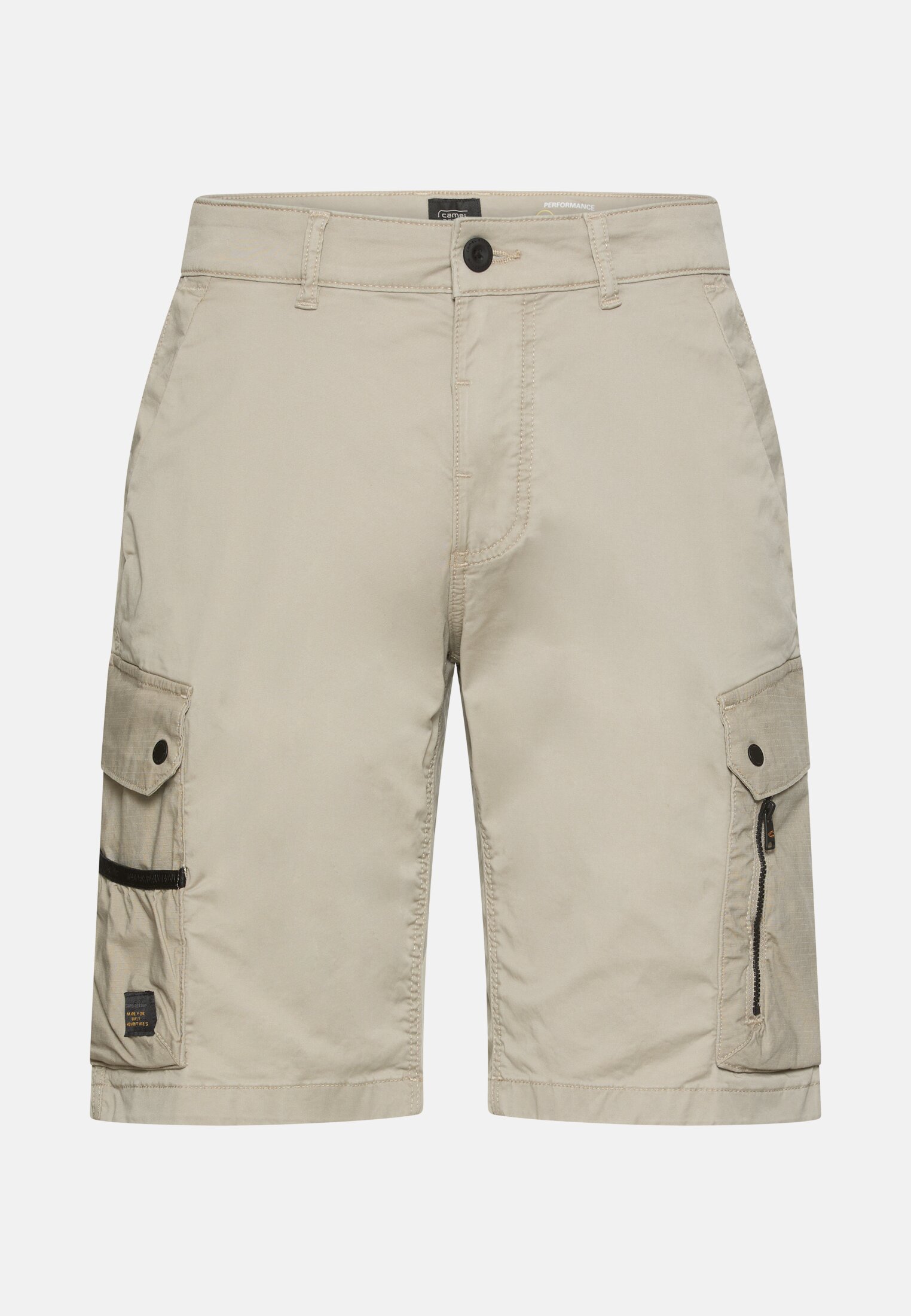 Men Trousers with cargo pockets Beige frontal front