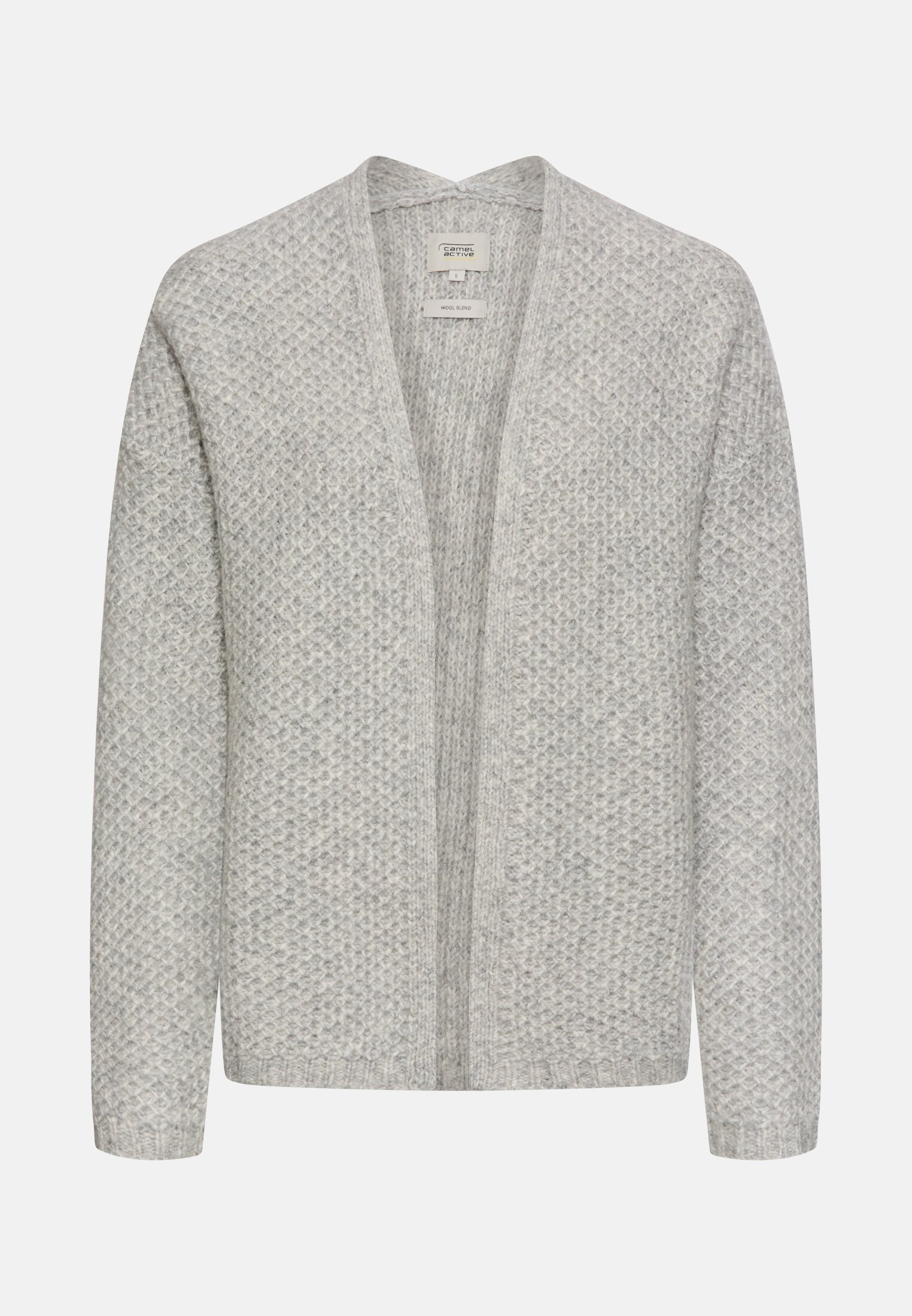 Vrouwen Vest met boxy pasvorm Grijs frontaal voor