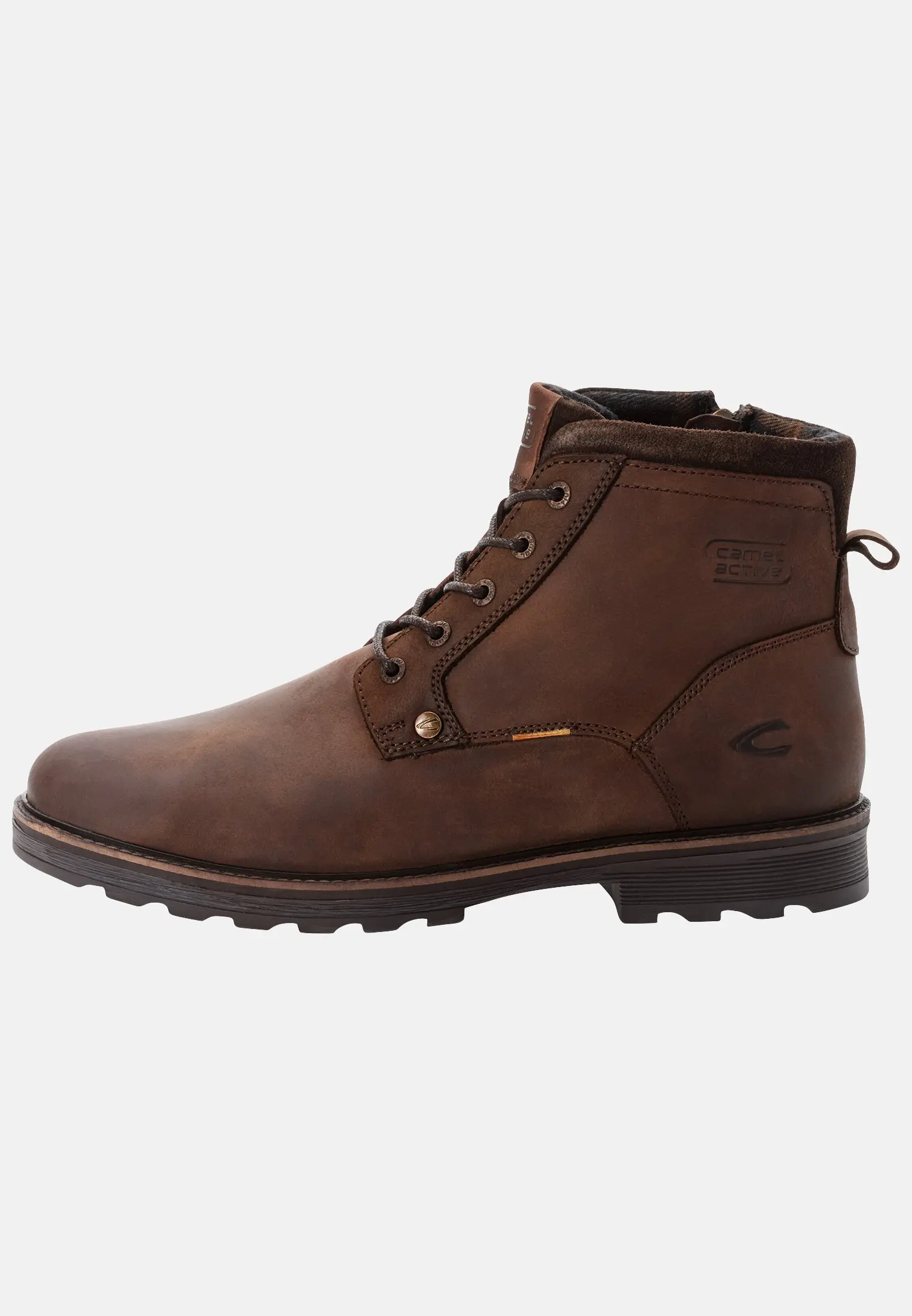 Men FLOW Boot made of genuine leather Cafe