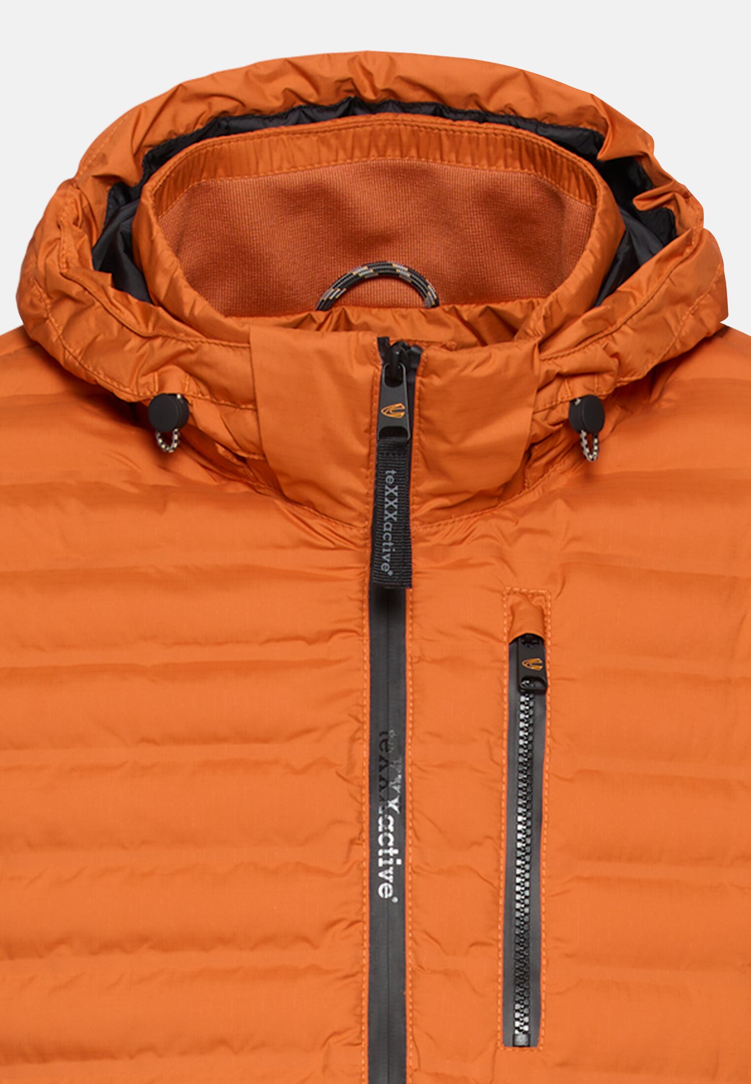 Heren teXXXactive© Steppjack met afneembare kap Oranje front dichtbij
