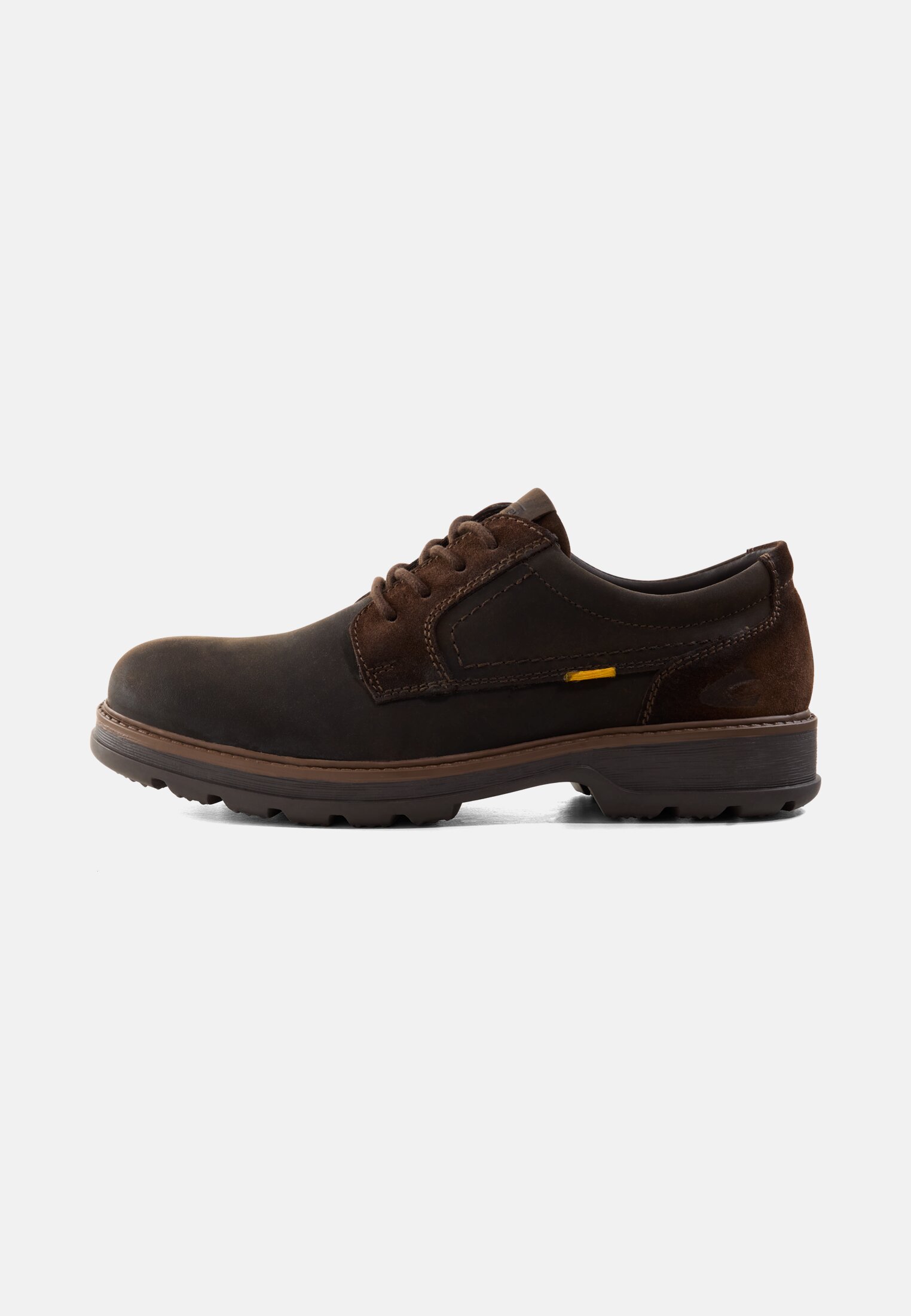 Men Lace-up shoe made of genuine leather Brown frontal front