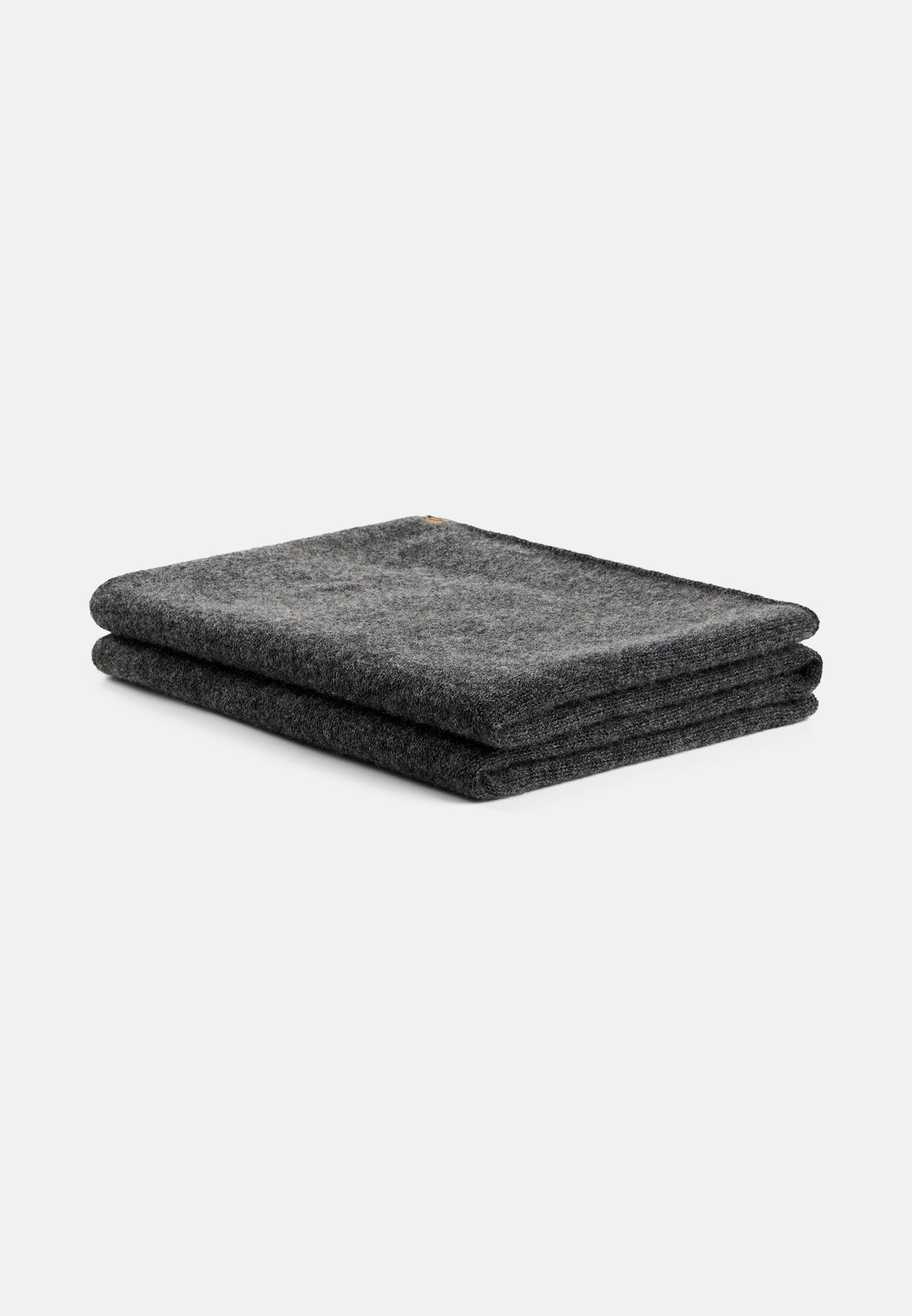 Damen Strickschal aus 100 % Kaschmir Grau frontal oben