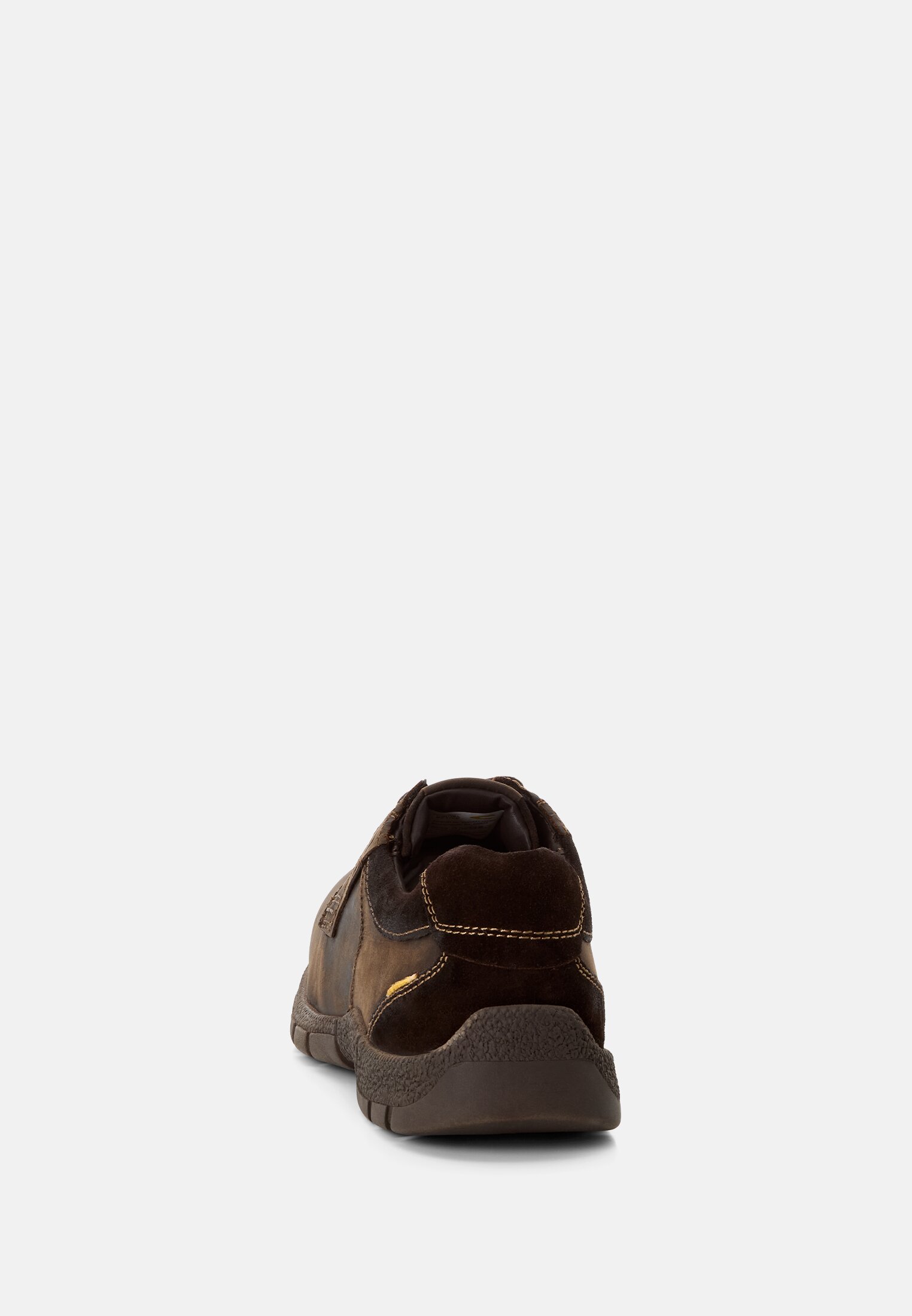Men Leather Shoe with sturdy sole Brown front close