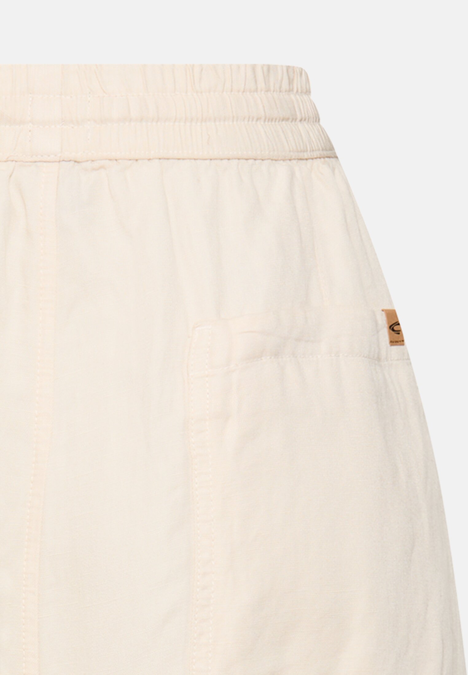 Women Bermuda shorts with drawstring Milk White close back