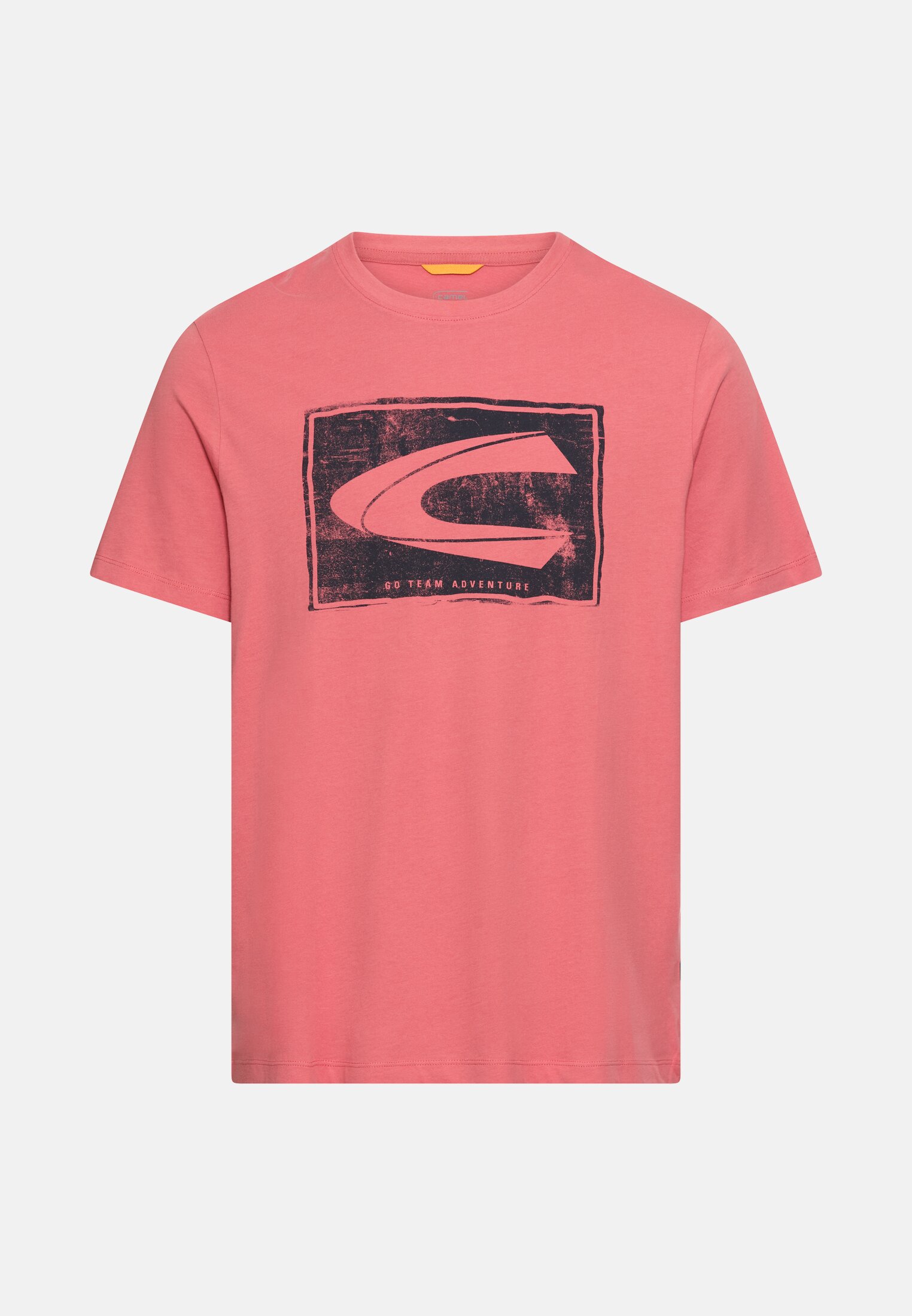 Heren T-shirt van puur katoen Rood frontaal voor