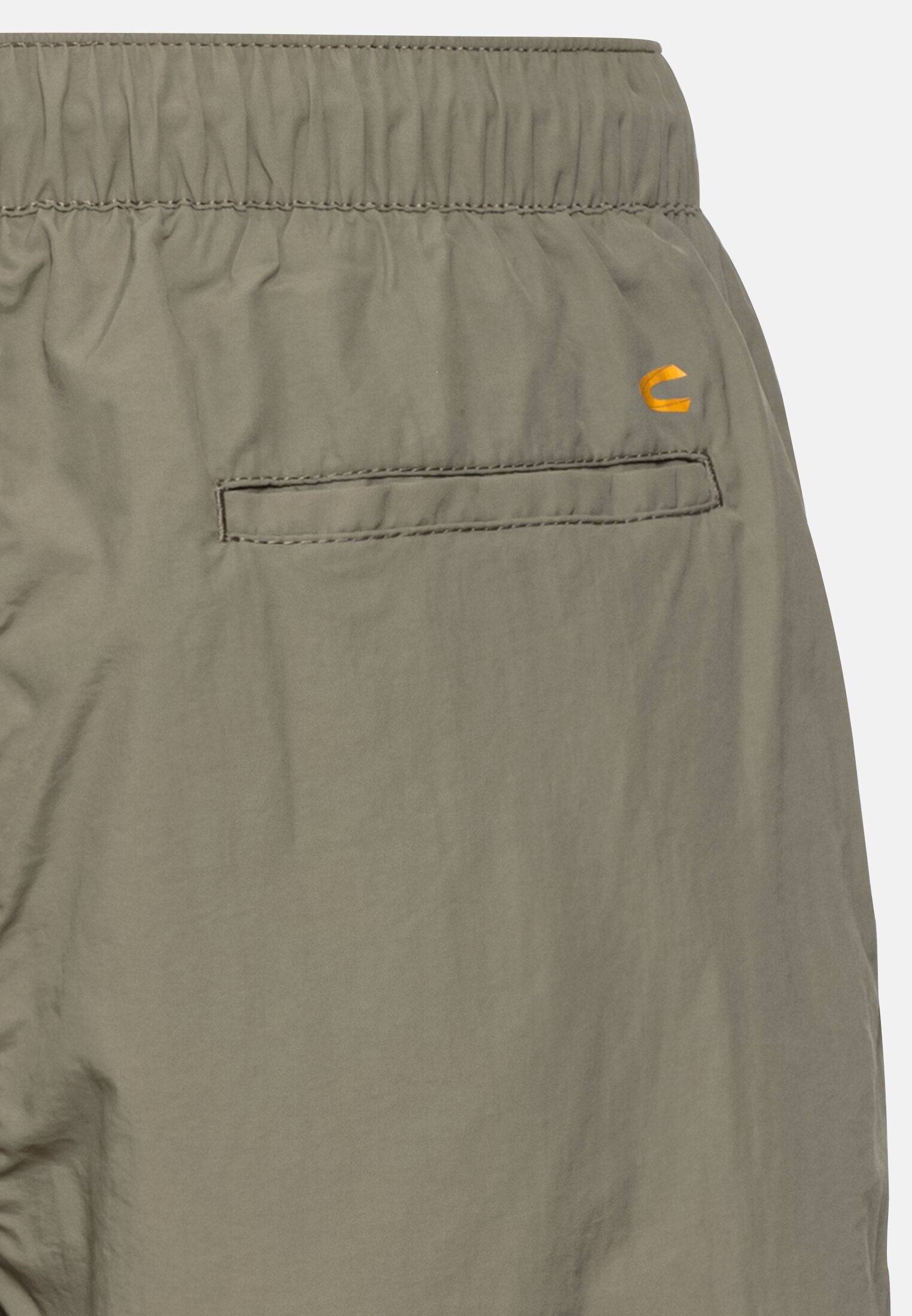 Men Beach shorts with a cargo pocket Khaki close back